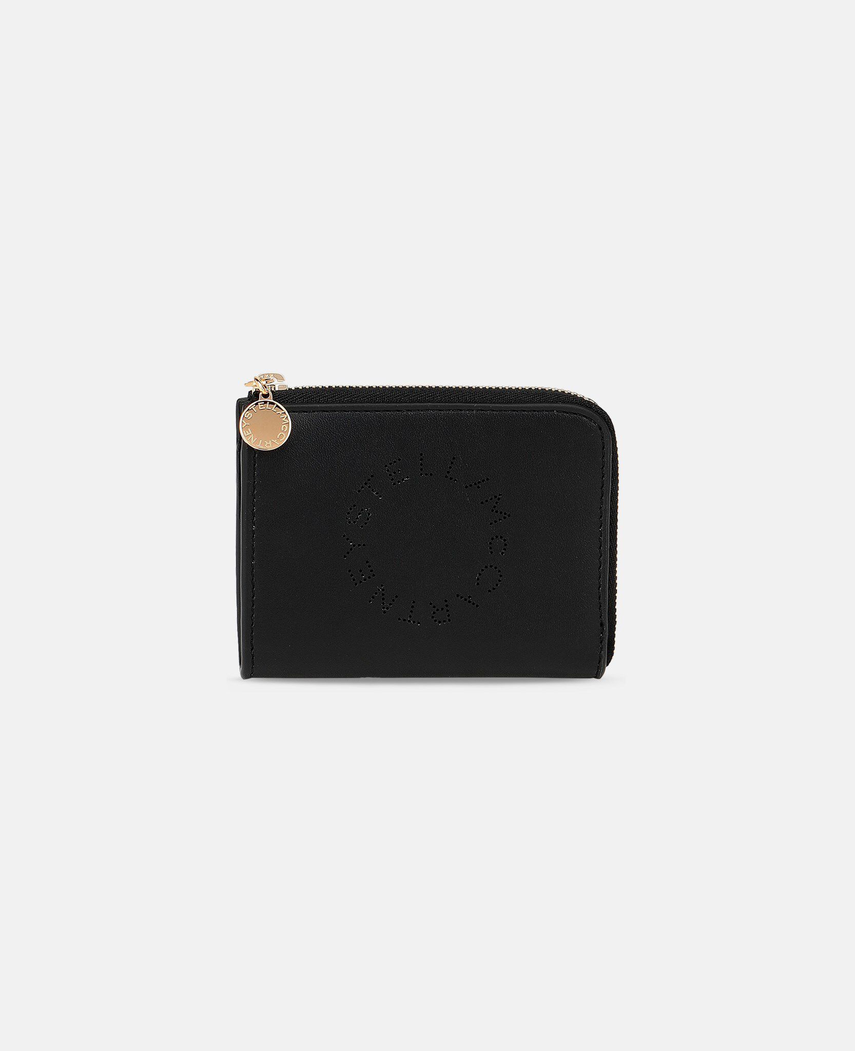 Women Black Stella Logo Cardholder Stella McCartney GB