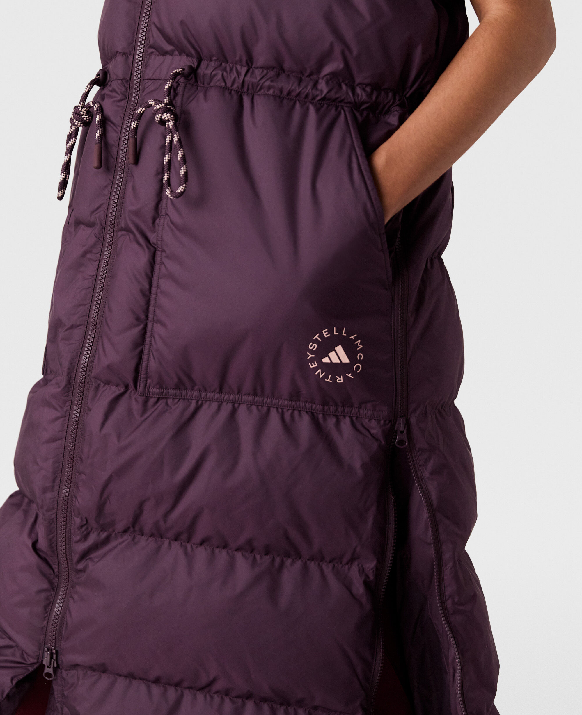 Women ミネラル レッド TrueCasuals ロング パデッドコート