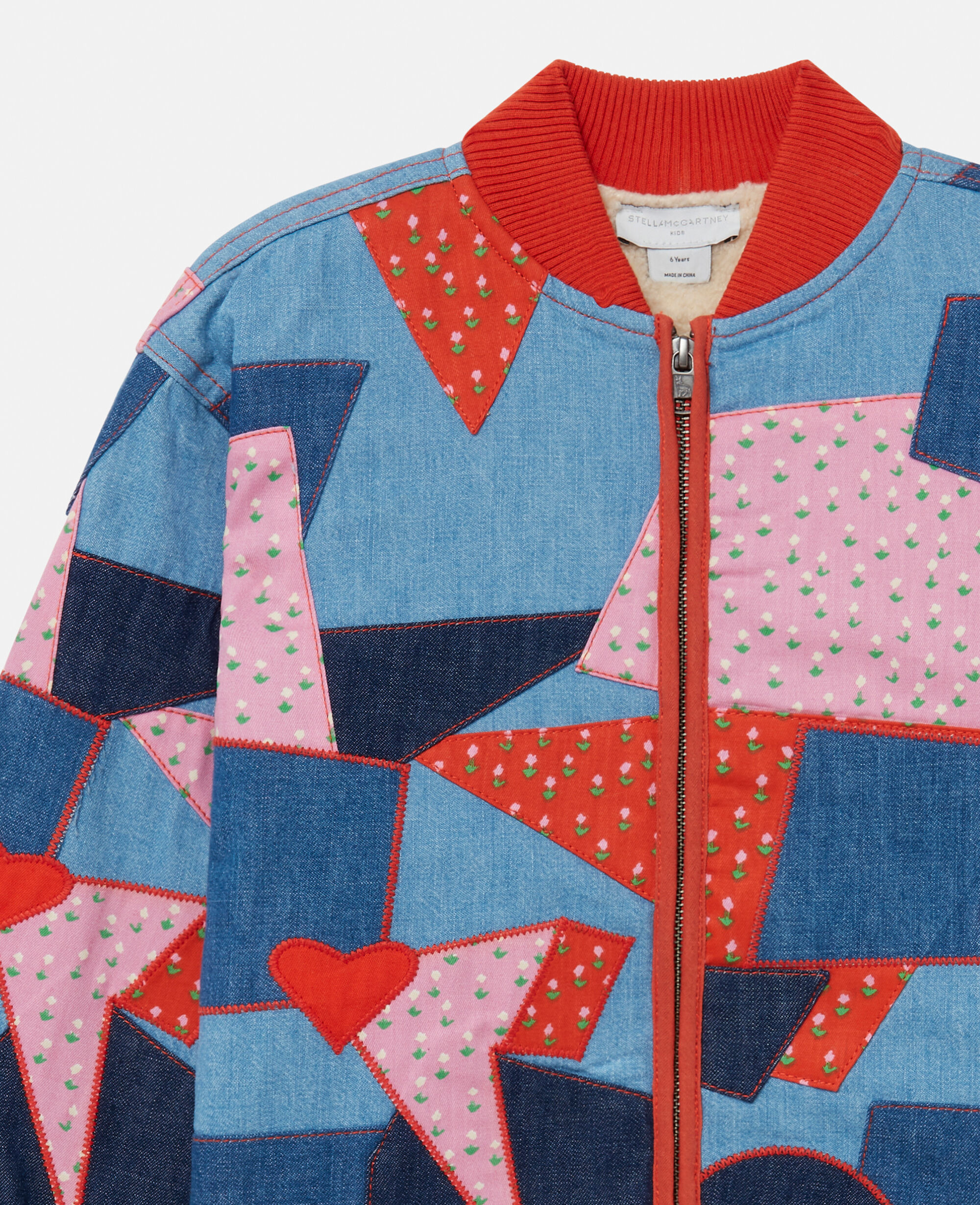 Women Multicolour Patchwork Denim Jacket | Stella McCartney SI