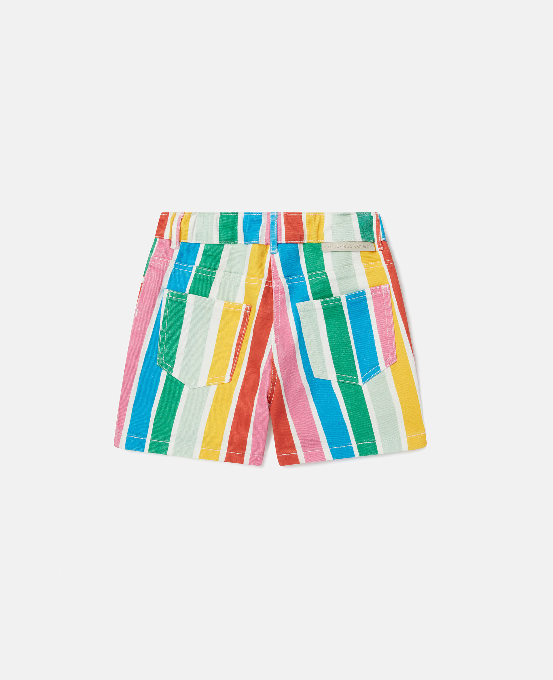 条纹短裤-Multicolored-large image number 2