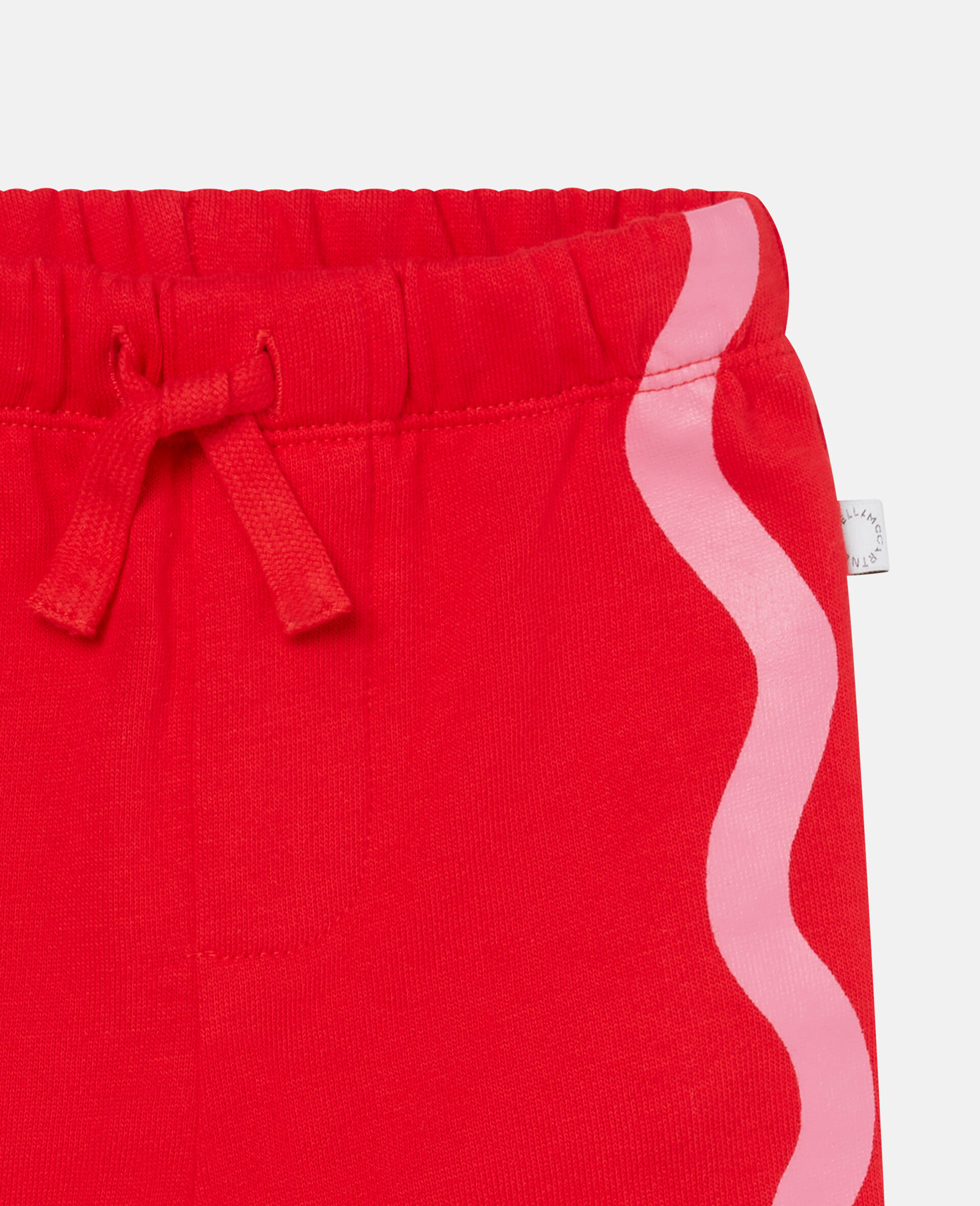 Cotton Fleece Snail Print Joggers-Red-large image number 2