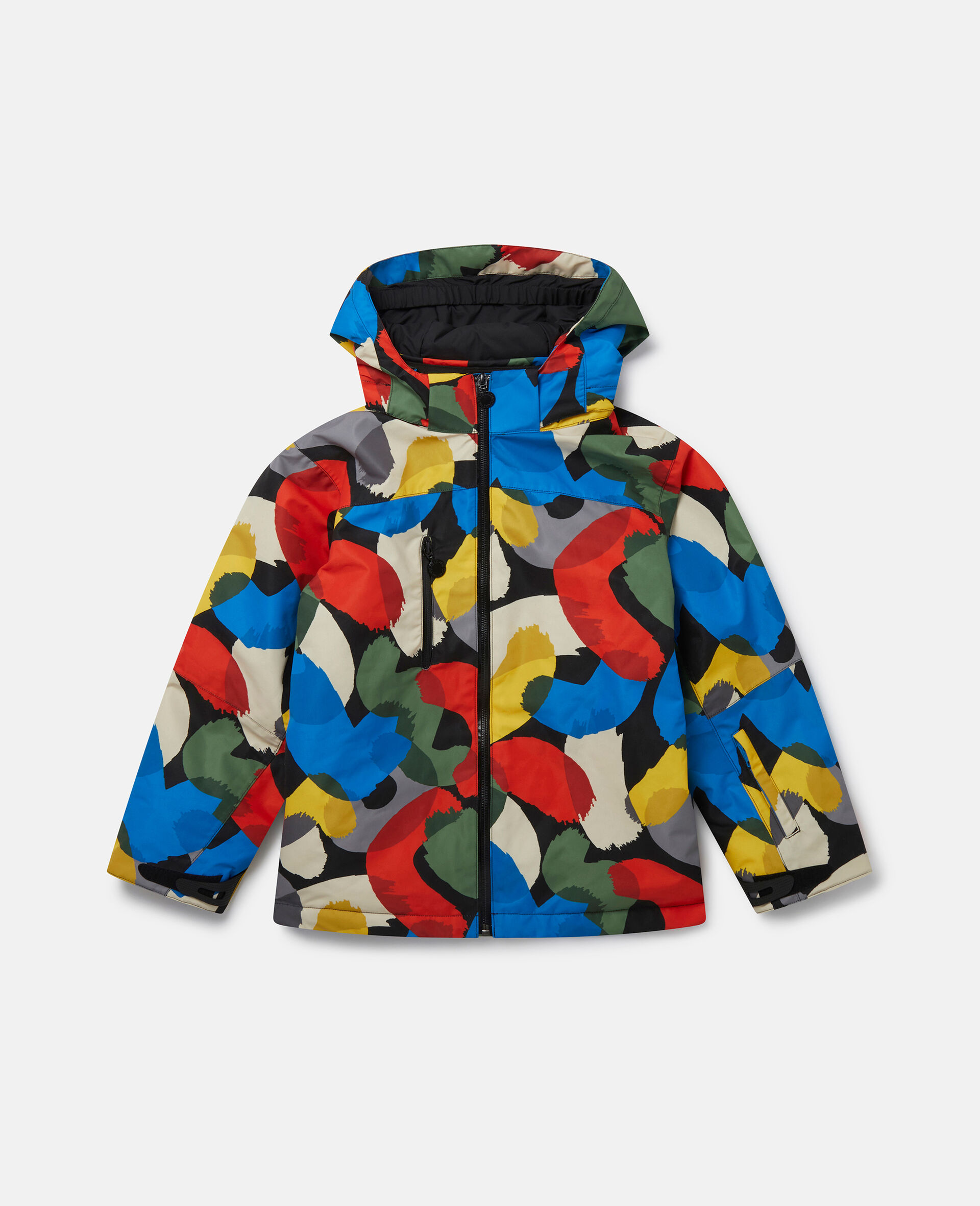 Colour Pop Smudge Print Hooded Jacket-Multicoloured-medium