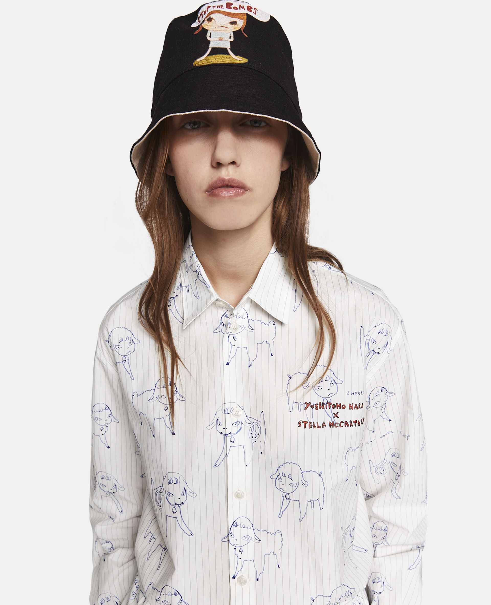 Sheep Can Never Sleep Print Shirt-Multicolour-large image number 3