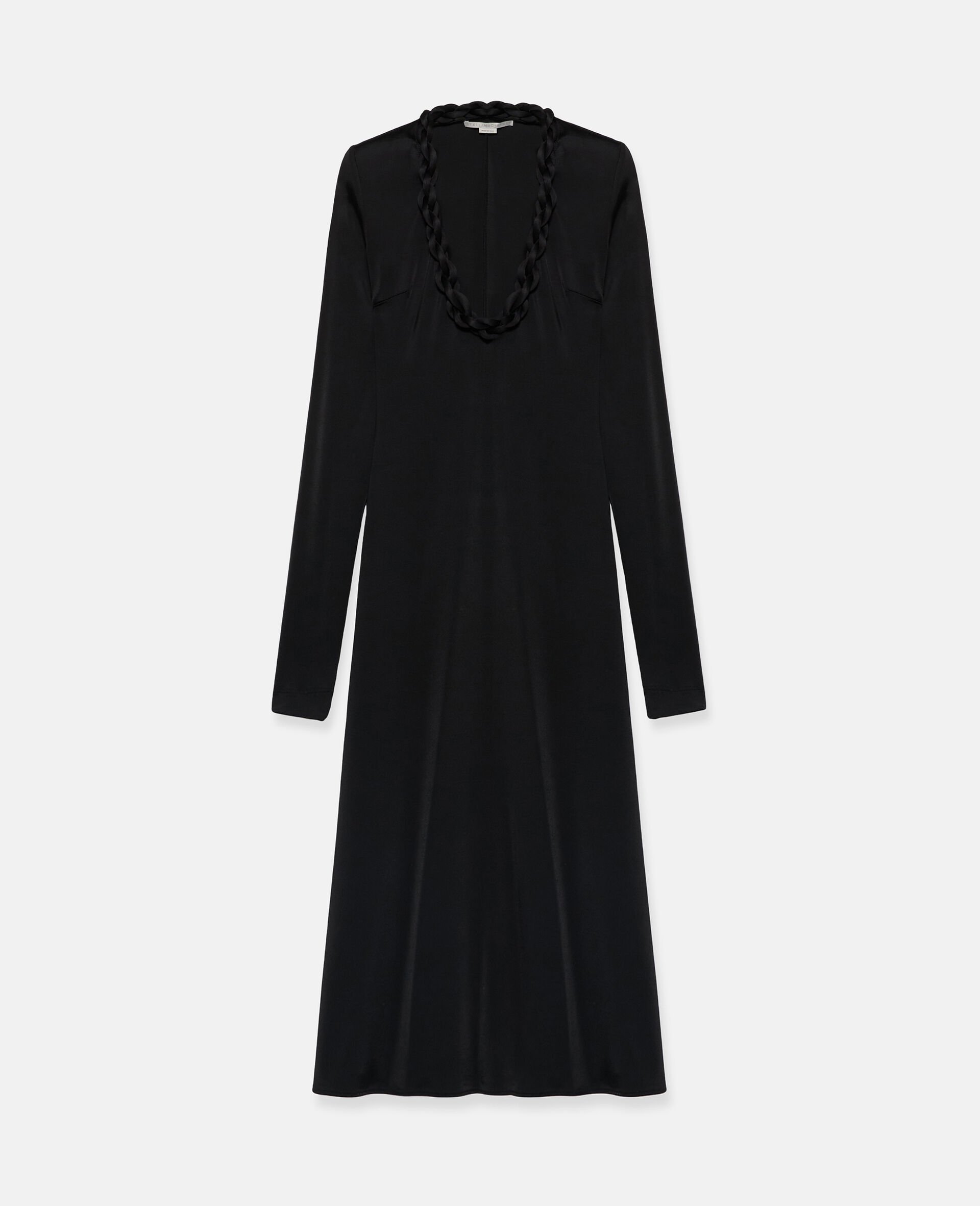 Robe &agrave; col V en corde tress&eacute;e-Fantaisie-large image number 0