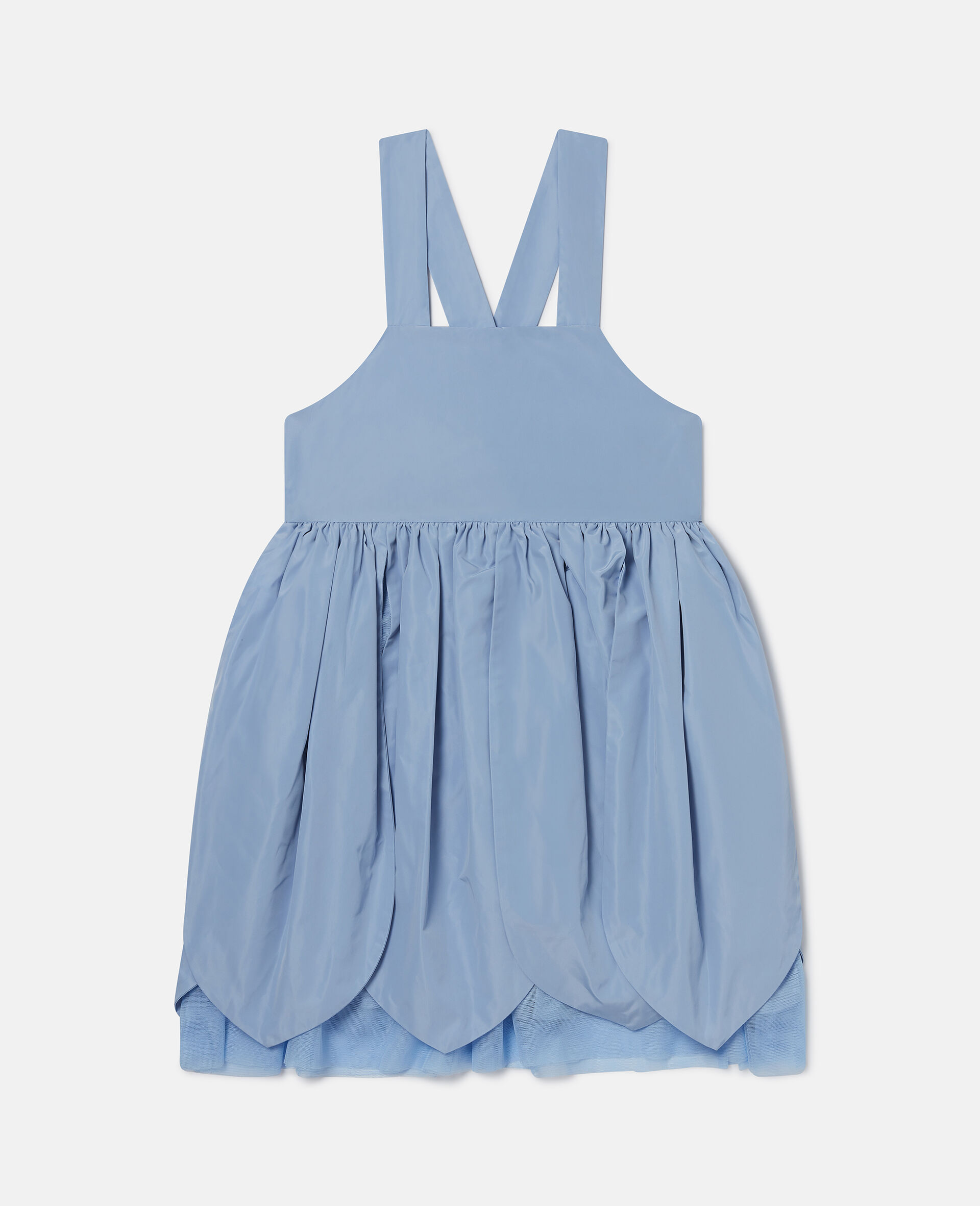 Petal Panel Skirt Dress-Blue-large image number 0