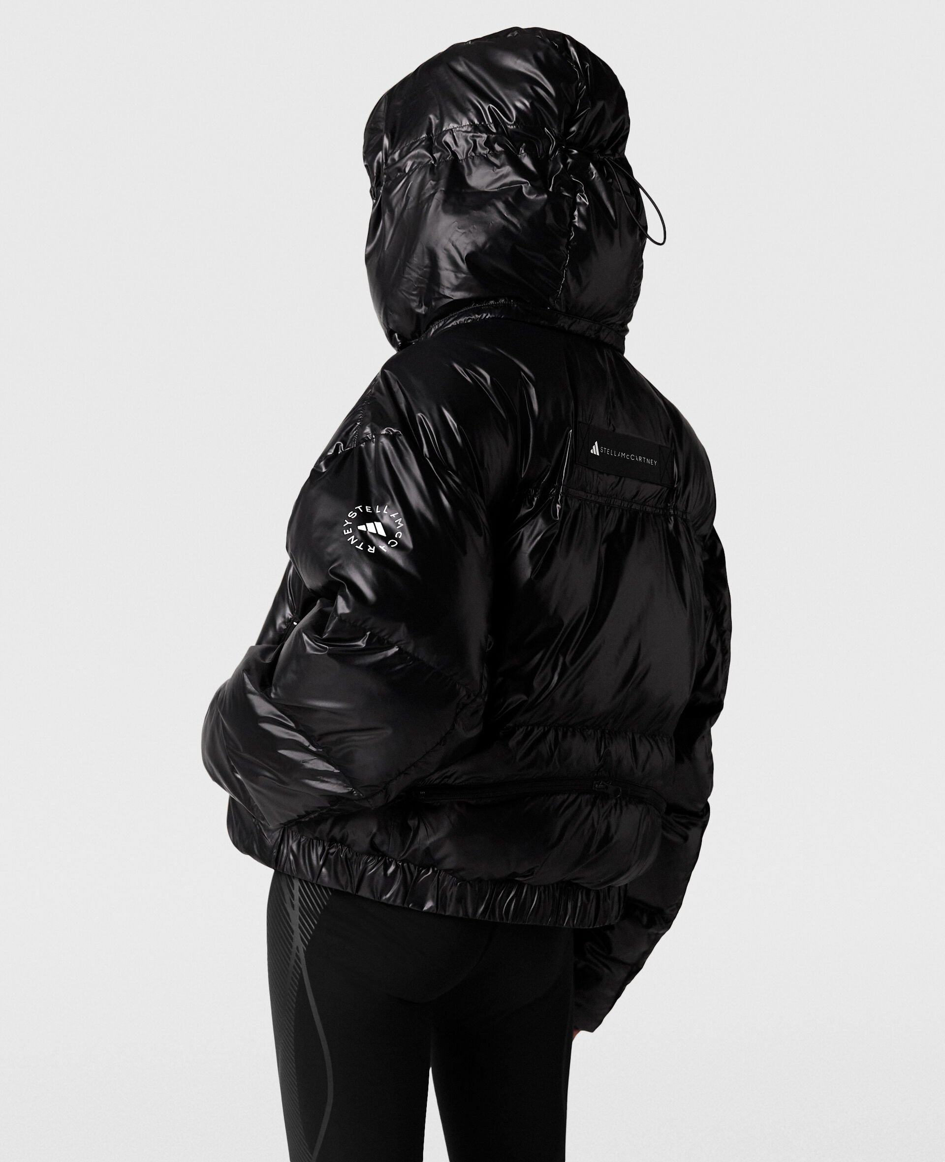 TrueNature Short Padded Coat-Black-large image number 3