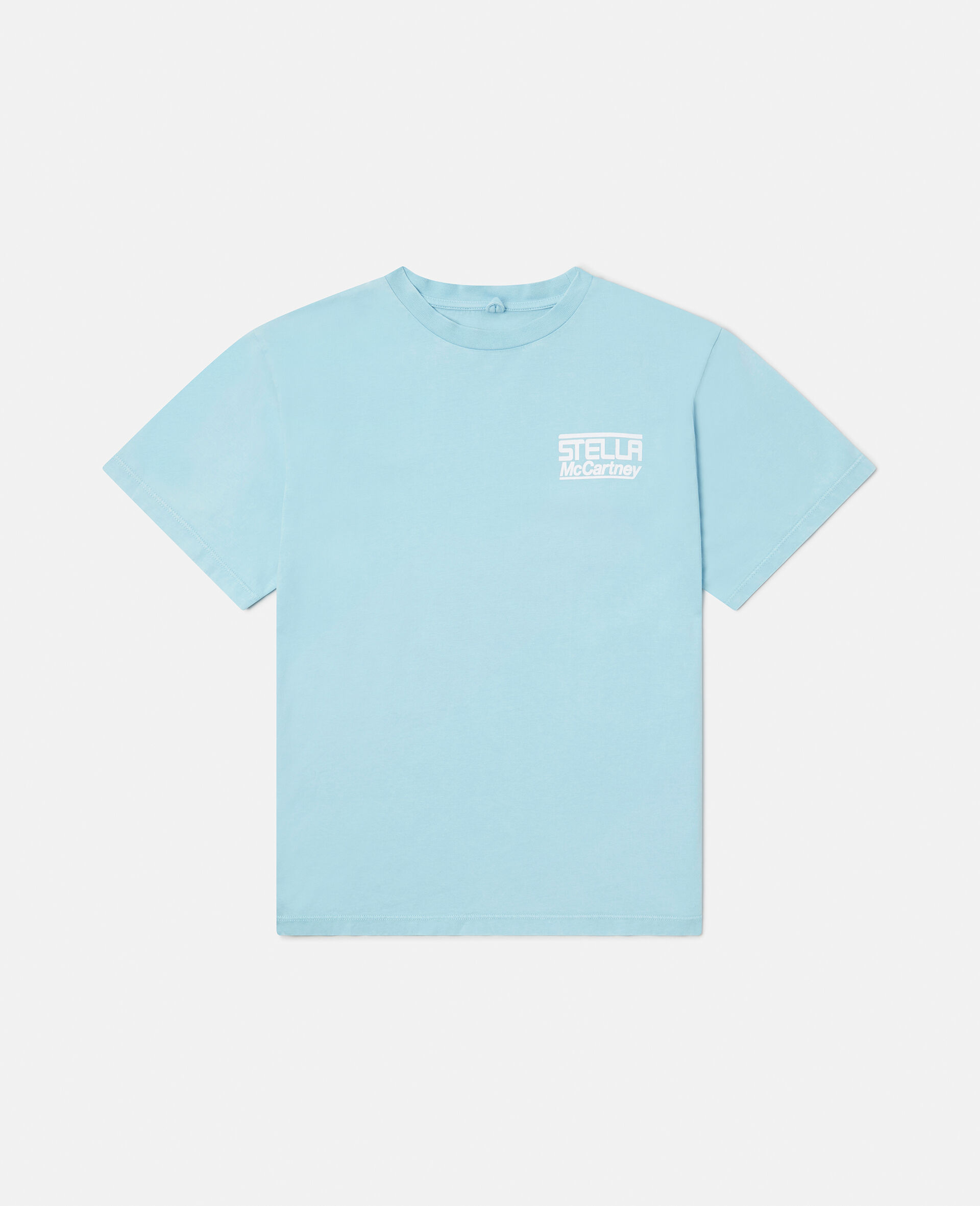 Stella Logo Active Oversized T-Shirt-Blue-large image number 0