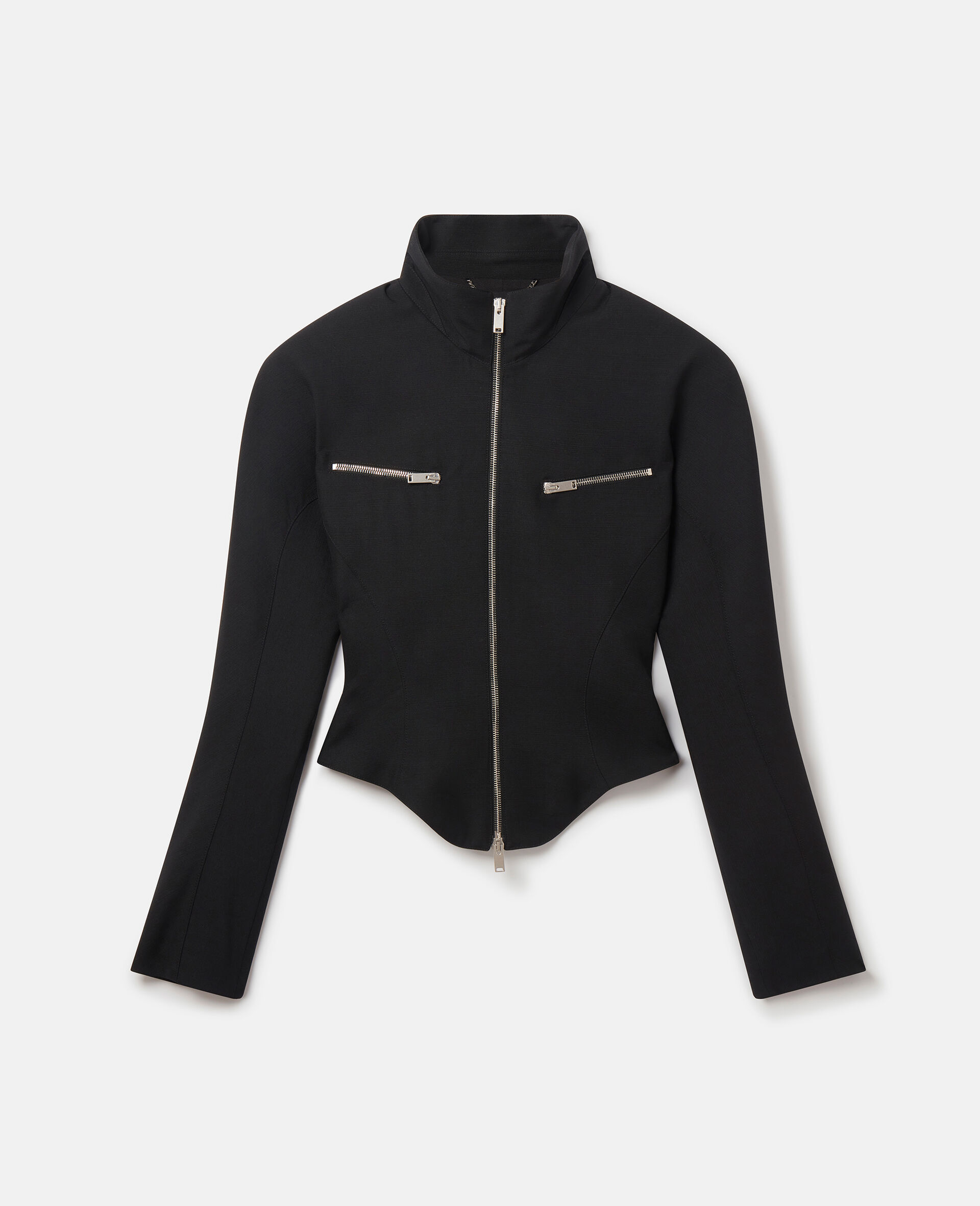 Zipped Jacket-Black-large