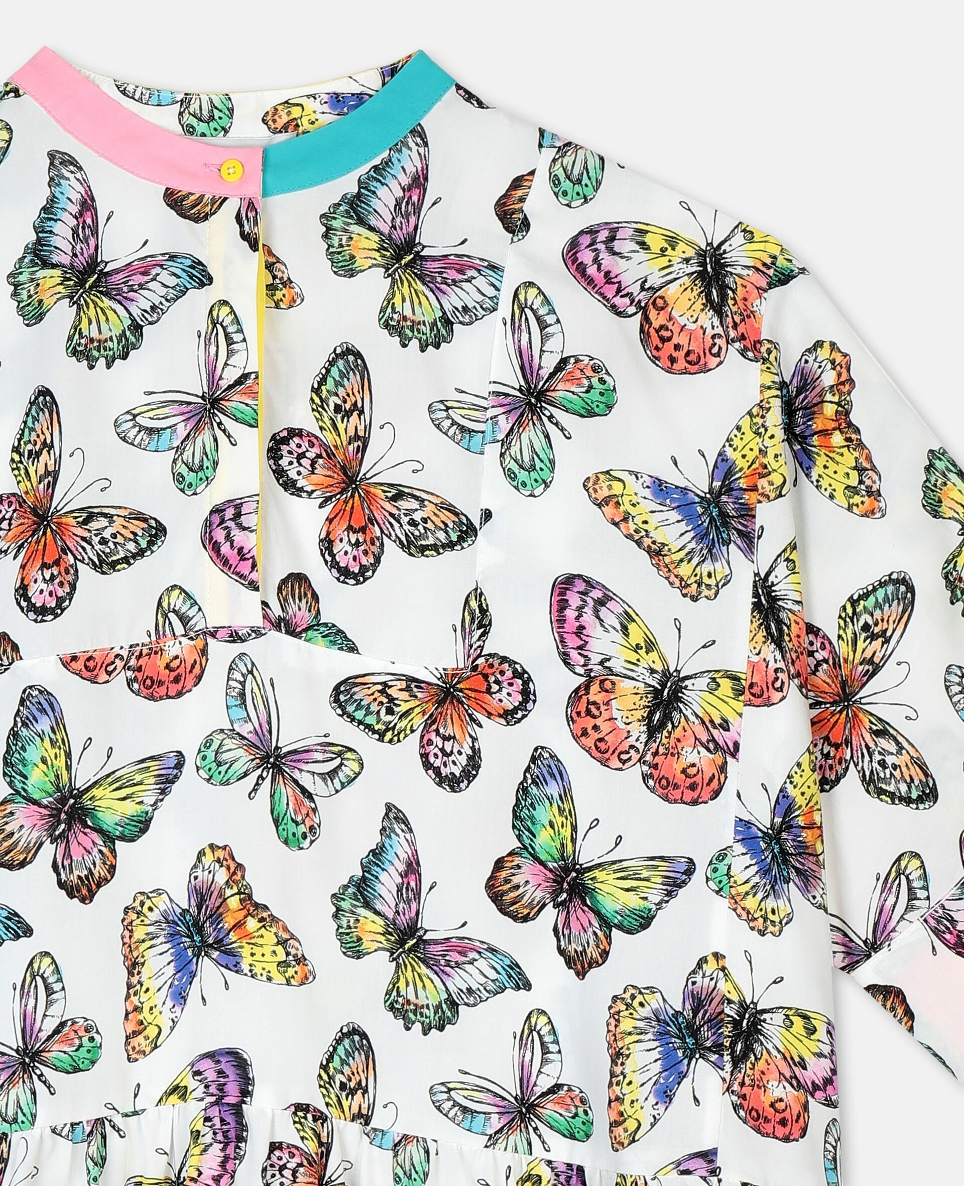 Oversized-Kleid aus Viskose mit Schmetterlingen-Bunt-large image number 1