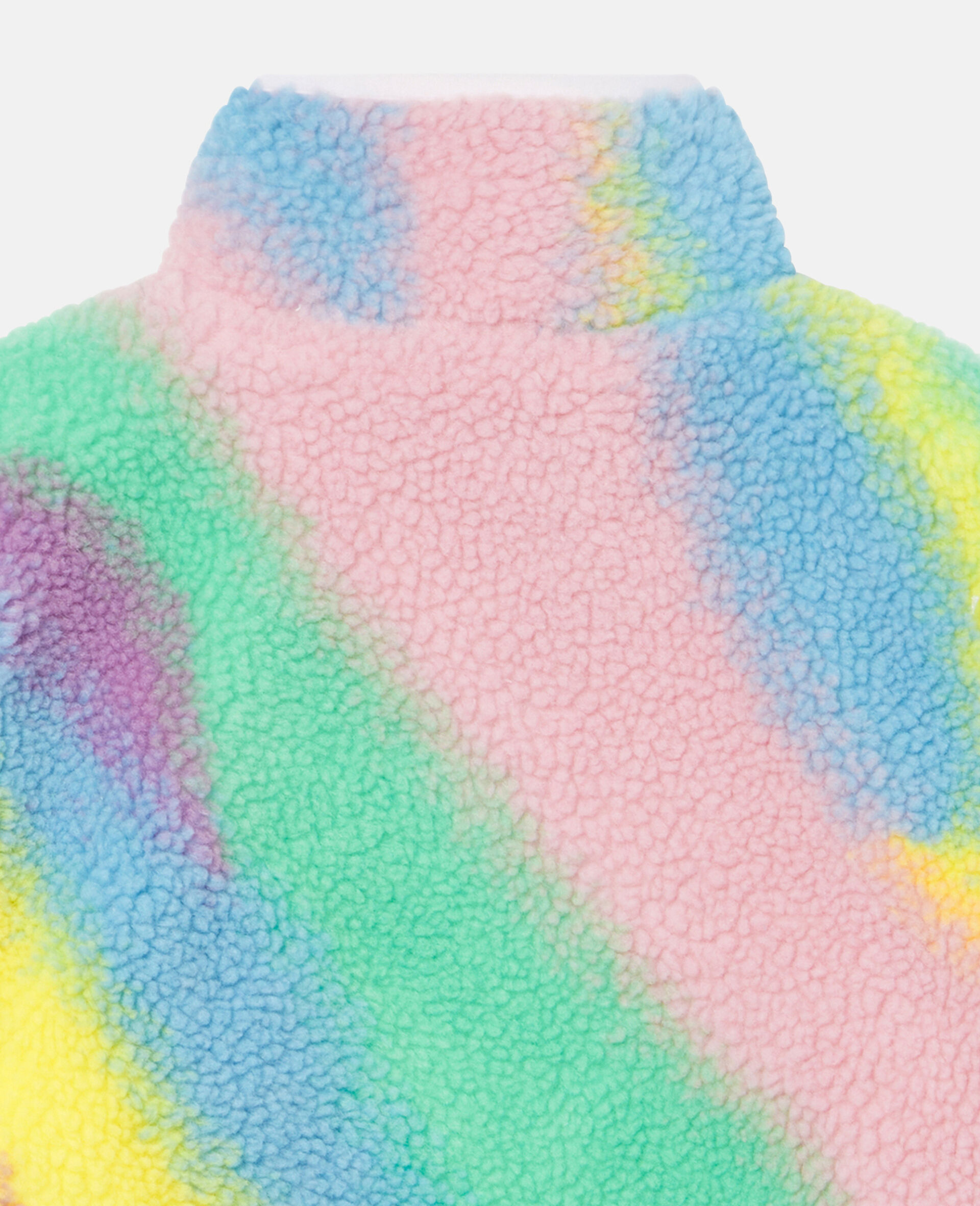 Spray Print Teddy Fleece Jacket-Multicoloured-large image number 3