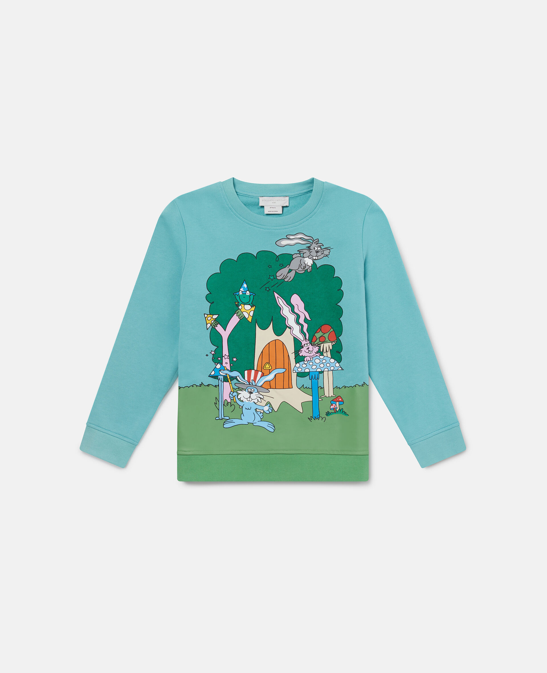 Woodland  Friends Crewneck Jumper-Blue-large image number 0