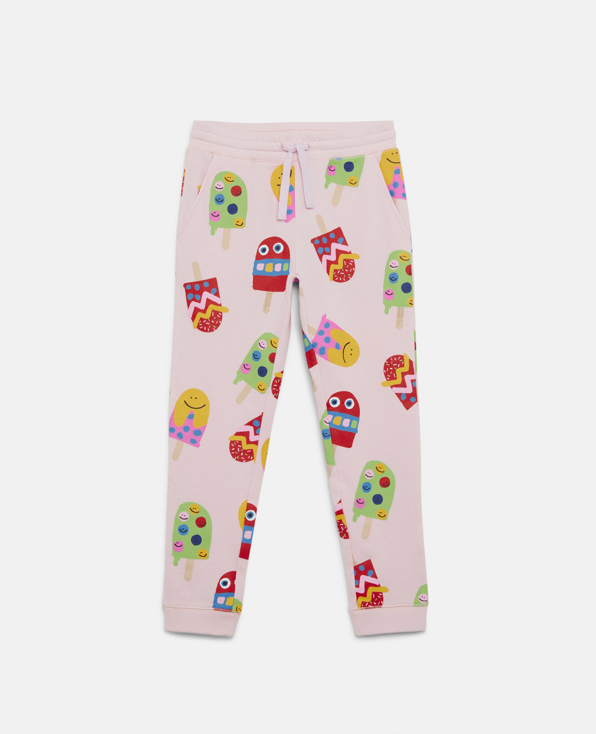 Popsicle Cotton Joggers-Pink-large