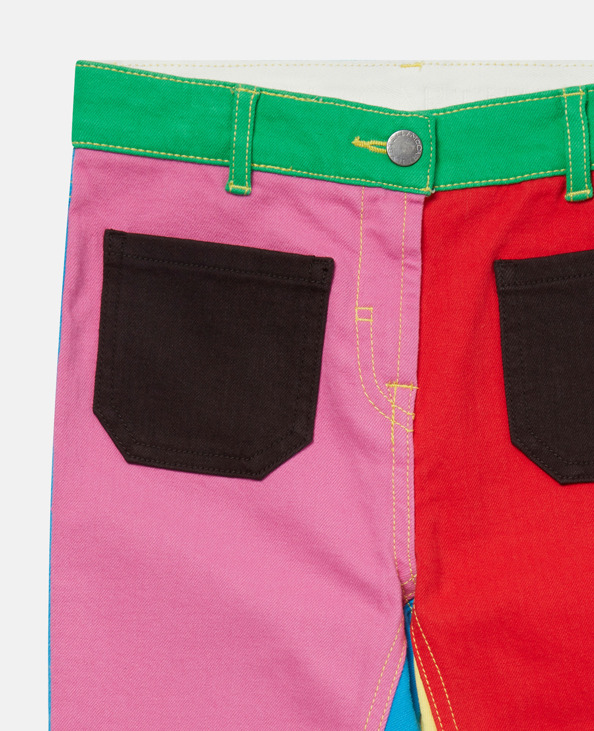 Stella McCartney Bambina Abbigliamento Pantaloni e jeans Shorts Pantaloncini Pantaloni flare a blocchi di colore in gabardine 