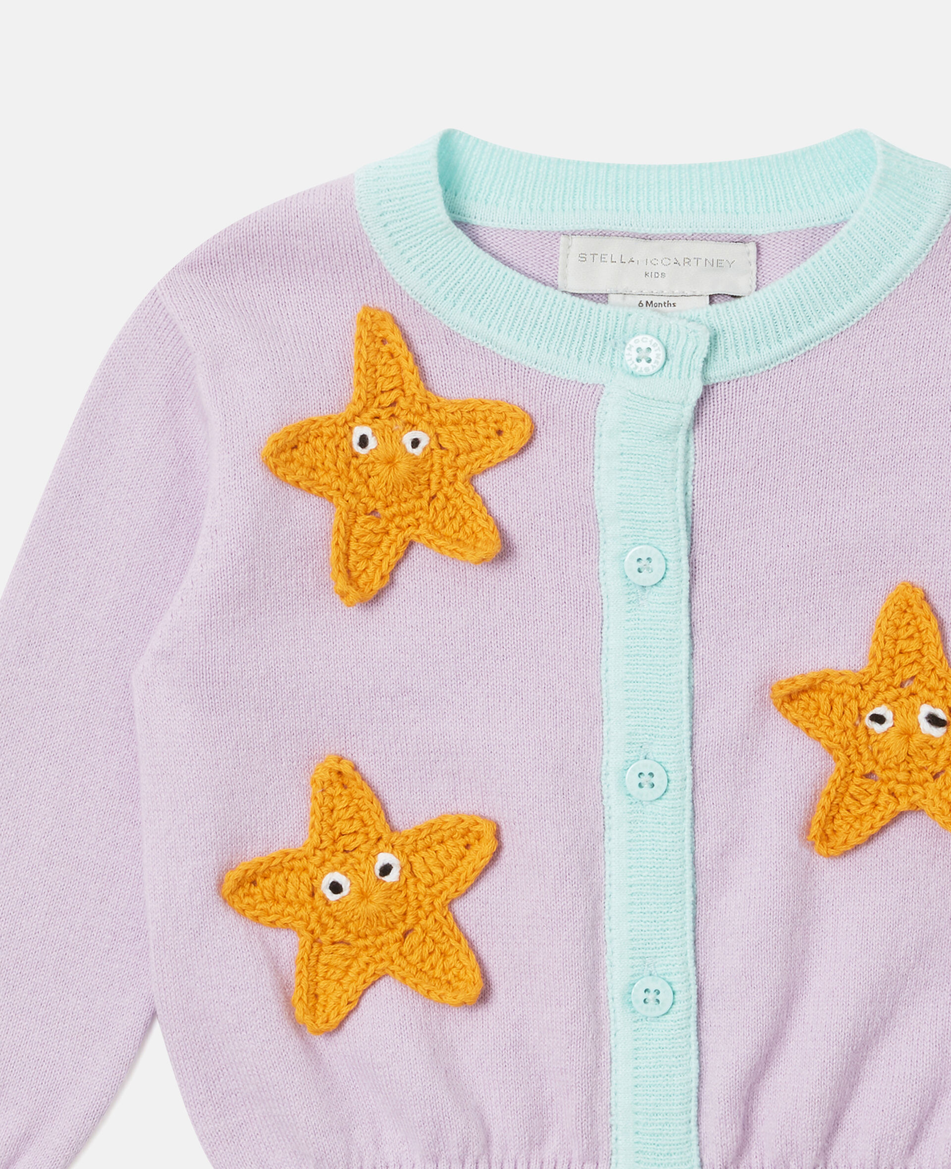 Cardigan con Toppa Stella Marina-Viola-medium