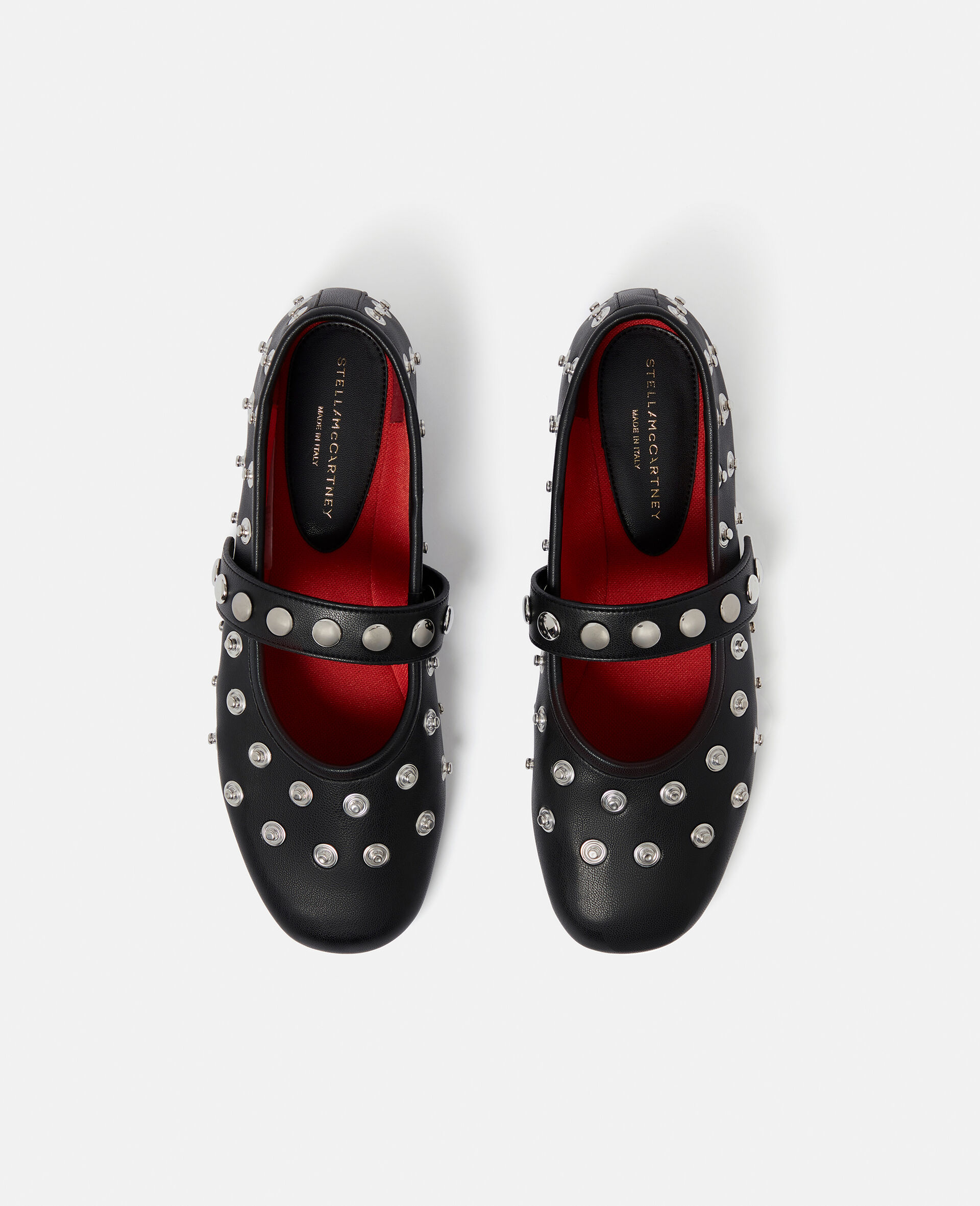 Ryder Popper-Studded Ballet Flats-Black-large image number 4