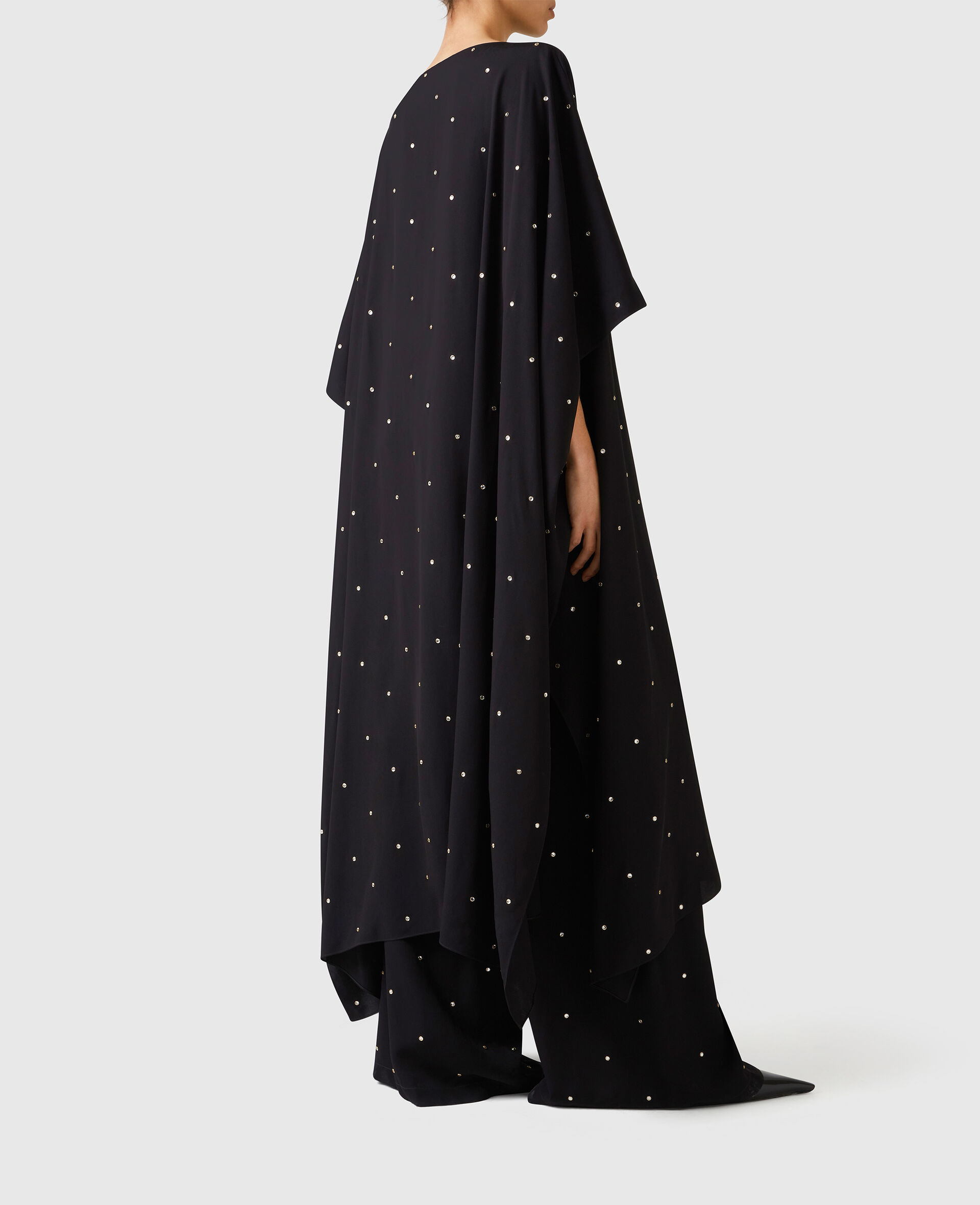 Lead-Free Crystal Kaftan Dress-Pink-large image number 3