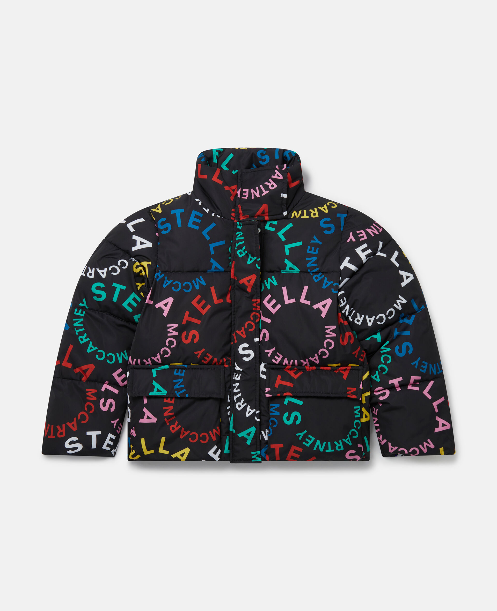 Circular Logo Hooded Jacket-Multicolour-large image number 0