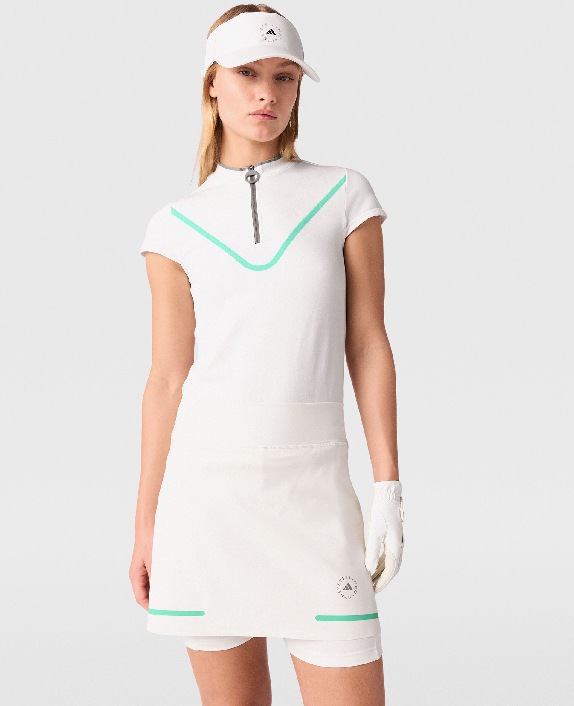 TrueNature Golf Skort-White-model