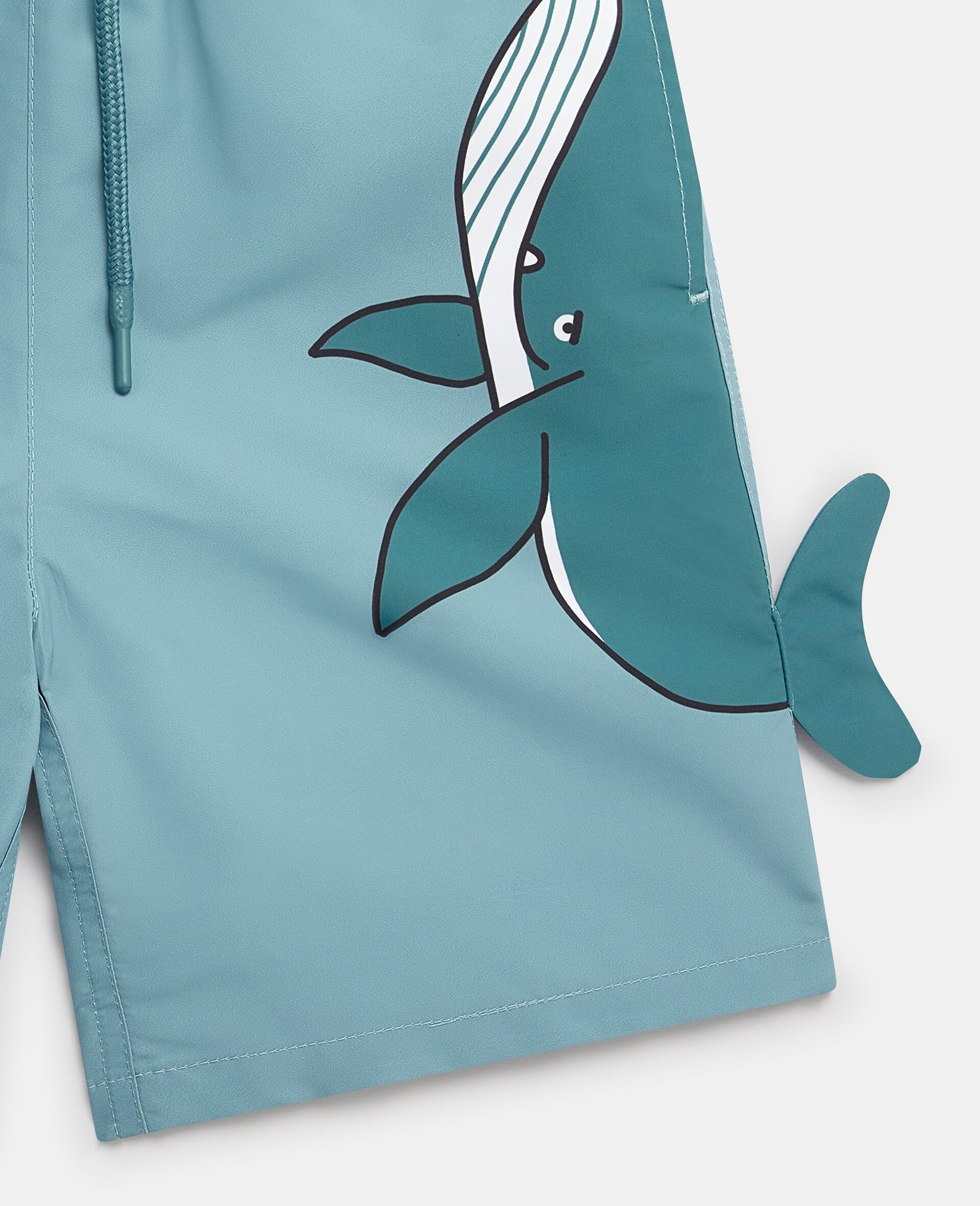 Whale Graphic Swim Shorts-Blue-large image number 3