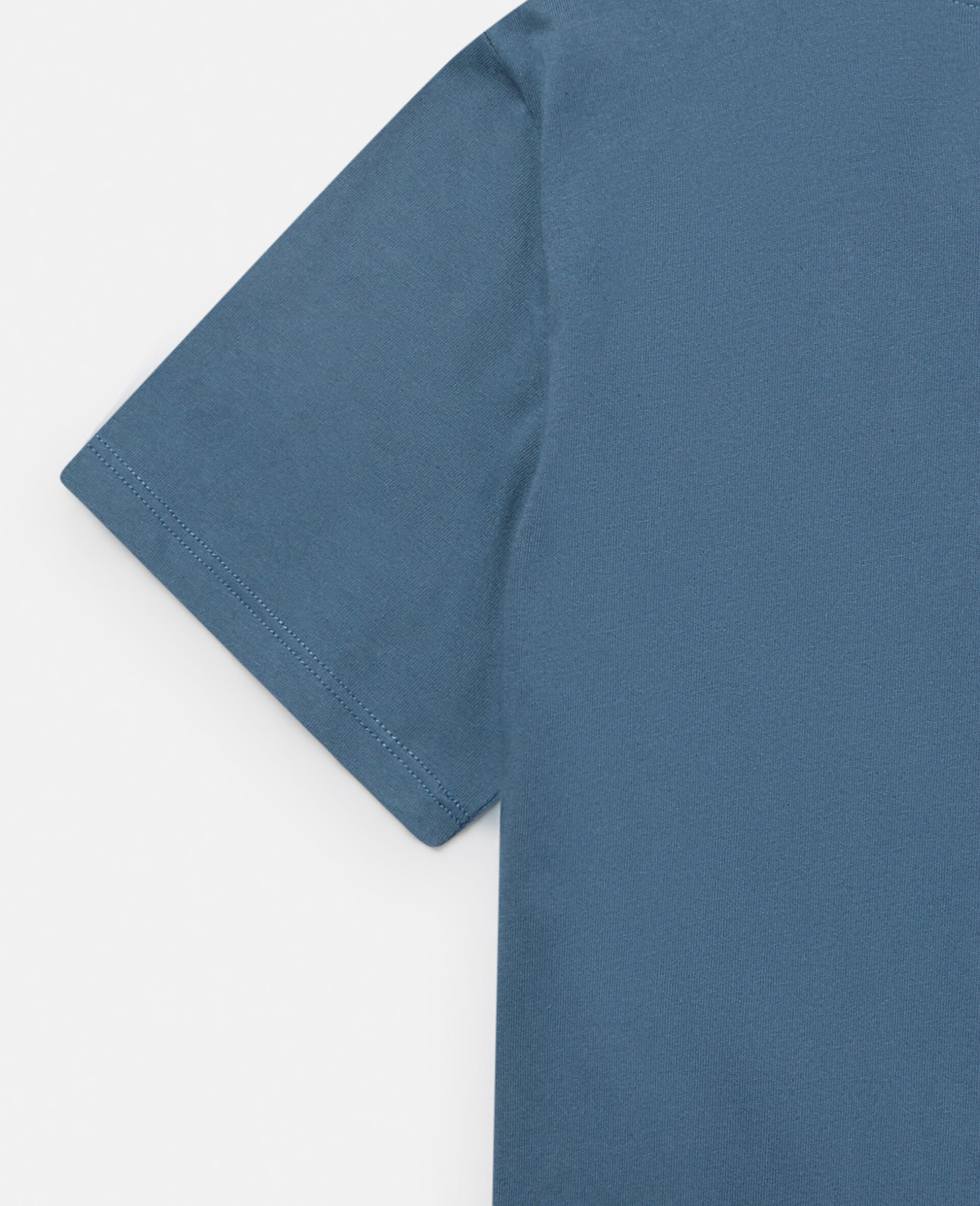 Stella Logo Cotton T‐Shirt-Blue-large image number 3