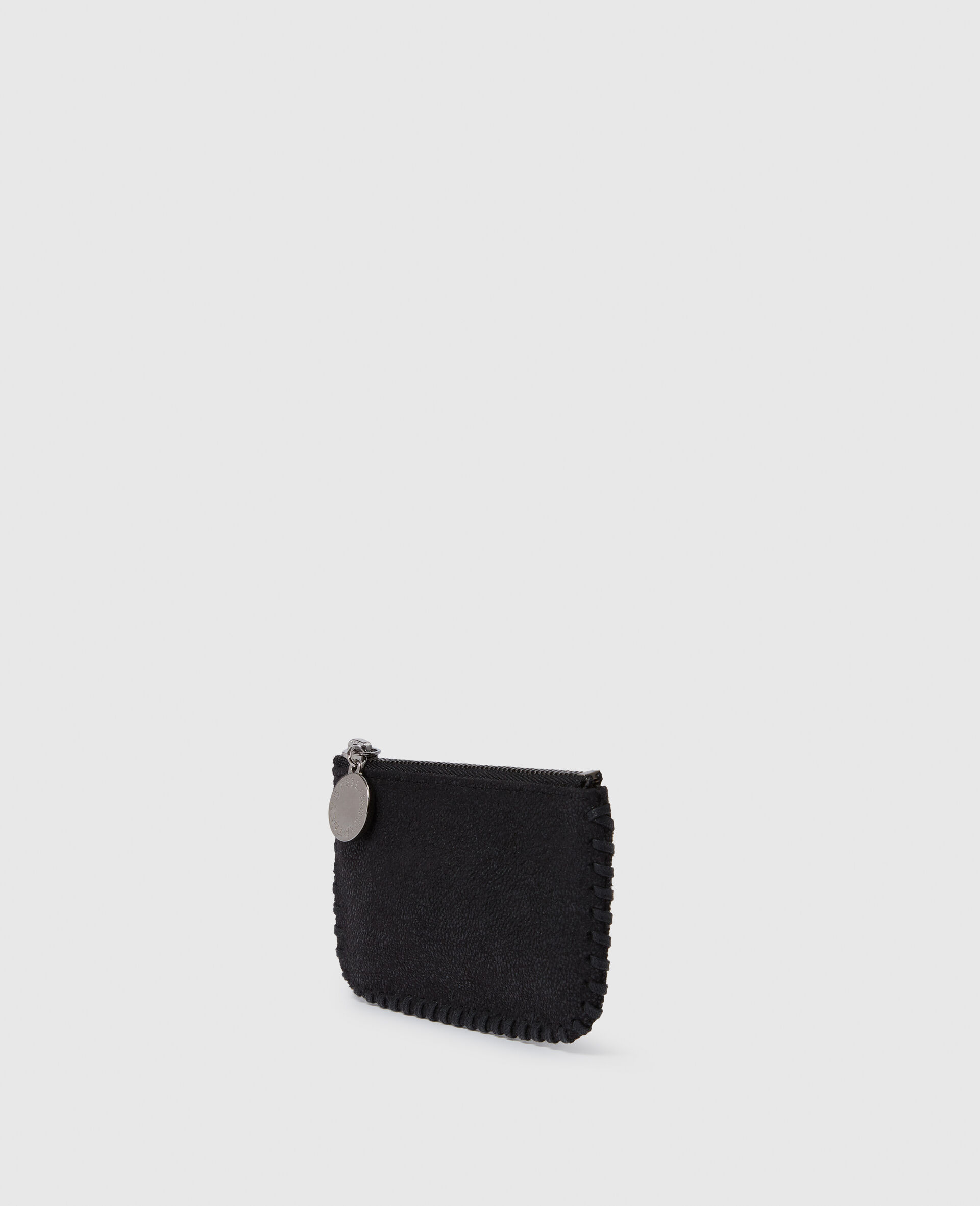 Falabella Zip Cardholder Keyring -Black-medium