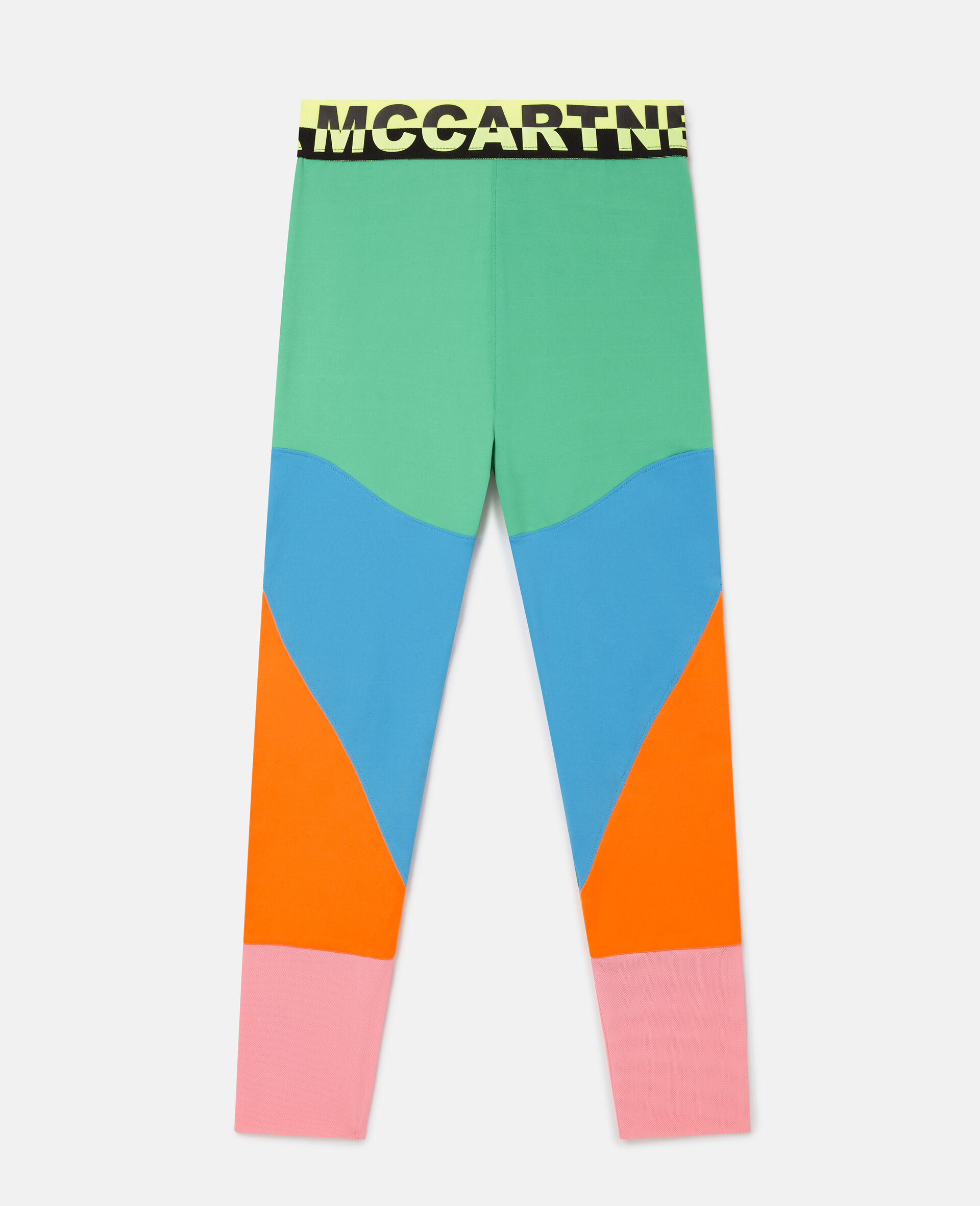 Color Block Logo Leggings-Multicoloured-large