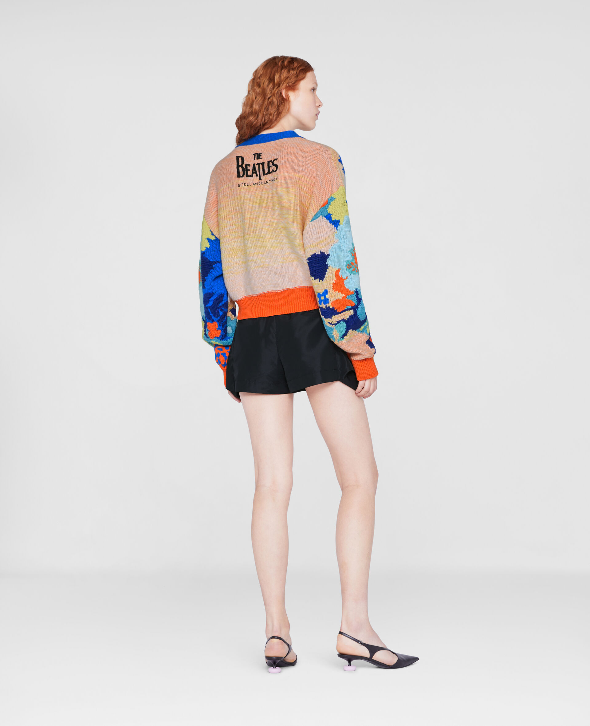 Get Back Cropped Cardigan -Multicoloured-large image number 2