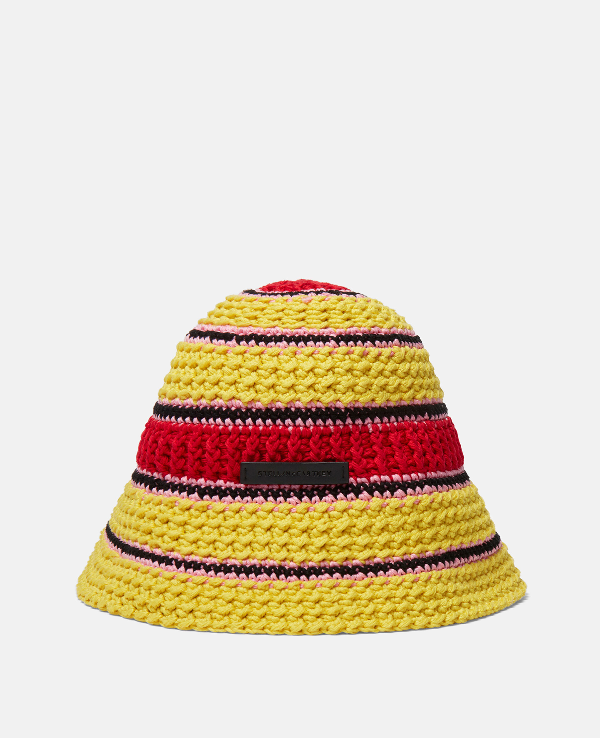 Logo Cotton Crochet Bucket Hat-Green-large image number 0