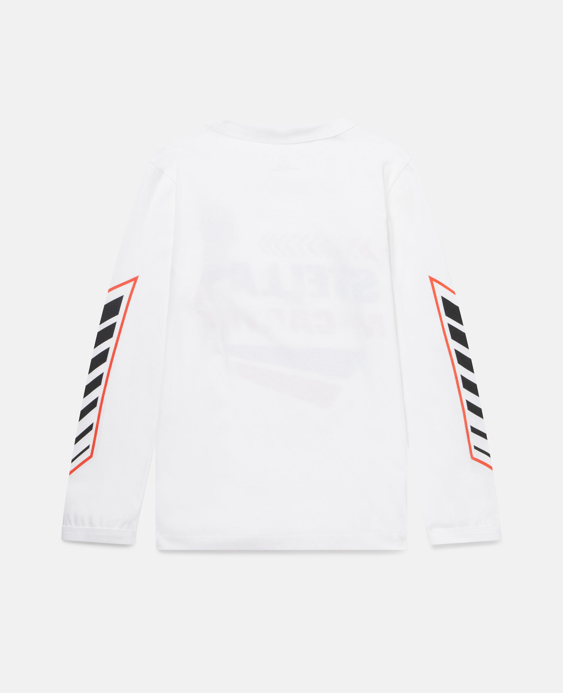 Motocross Logo Print Cotton T‐Shirt-White-large image number 3
