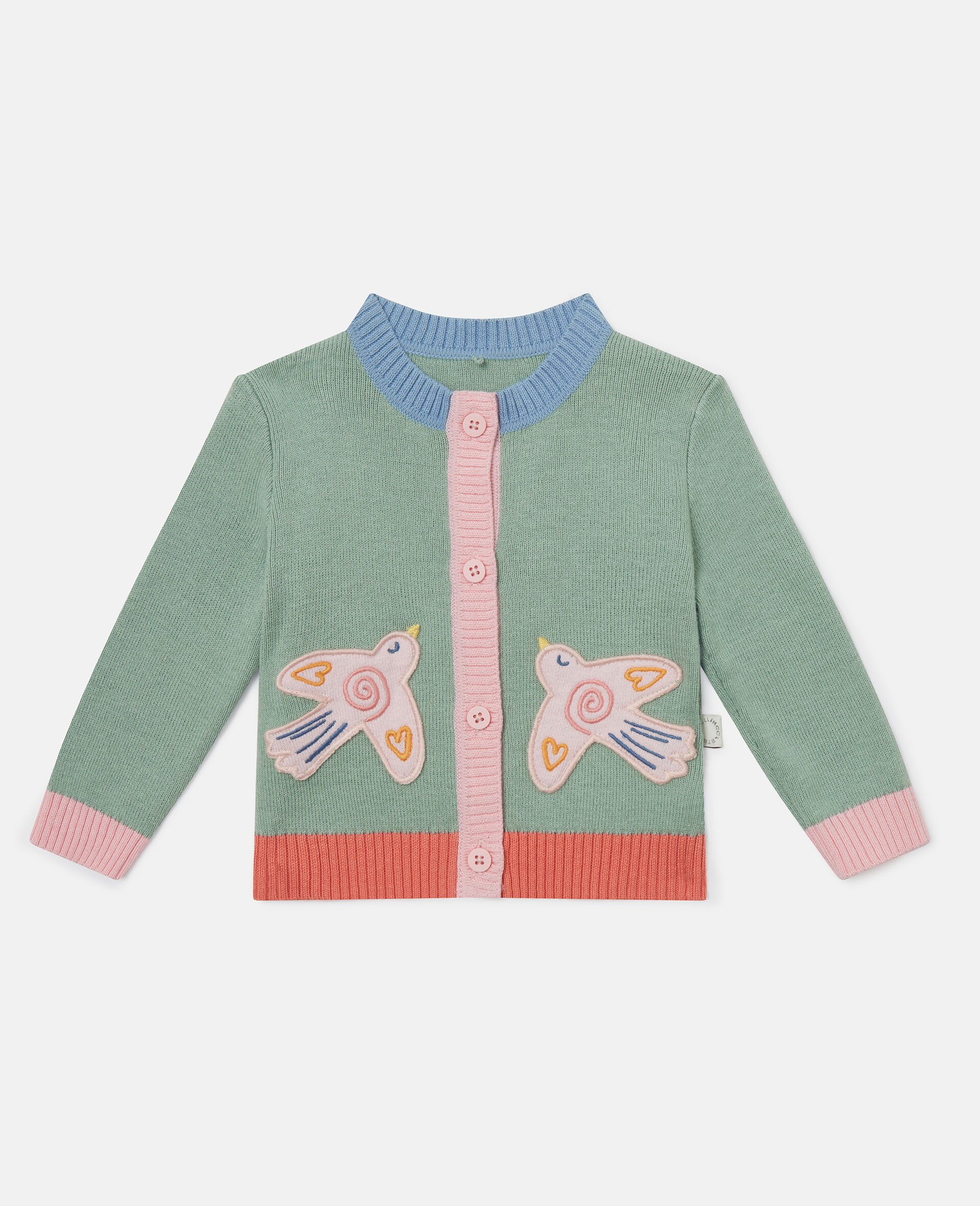 Dove Embroidered Cardigan-Grey-large image number 0