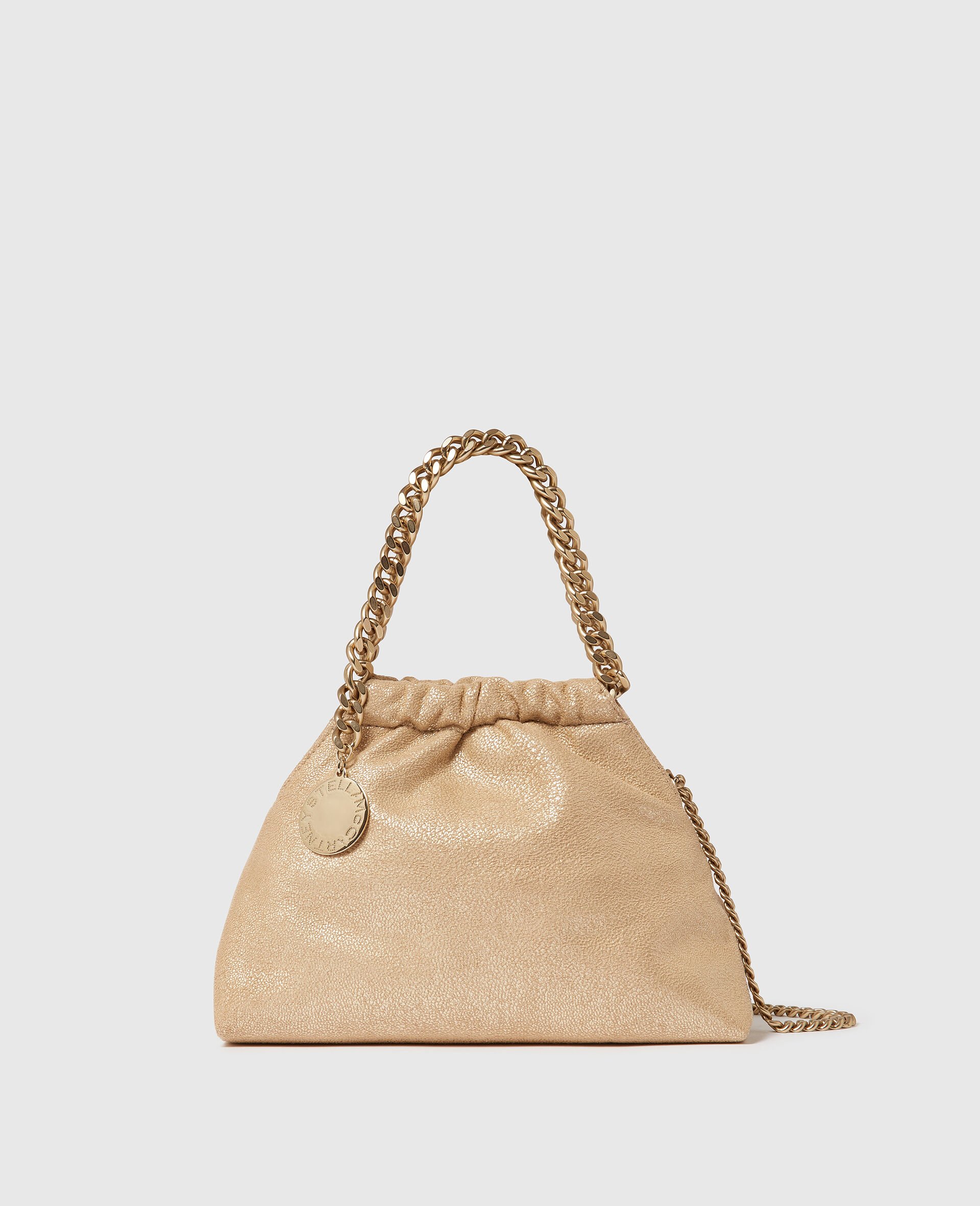 Falabella Mini Drawstring Crossbody Bag-Gold-medium