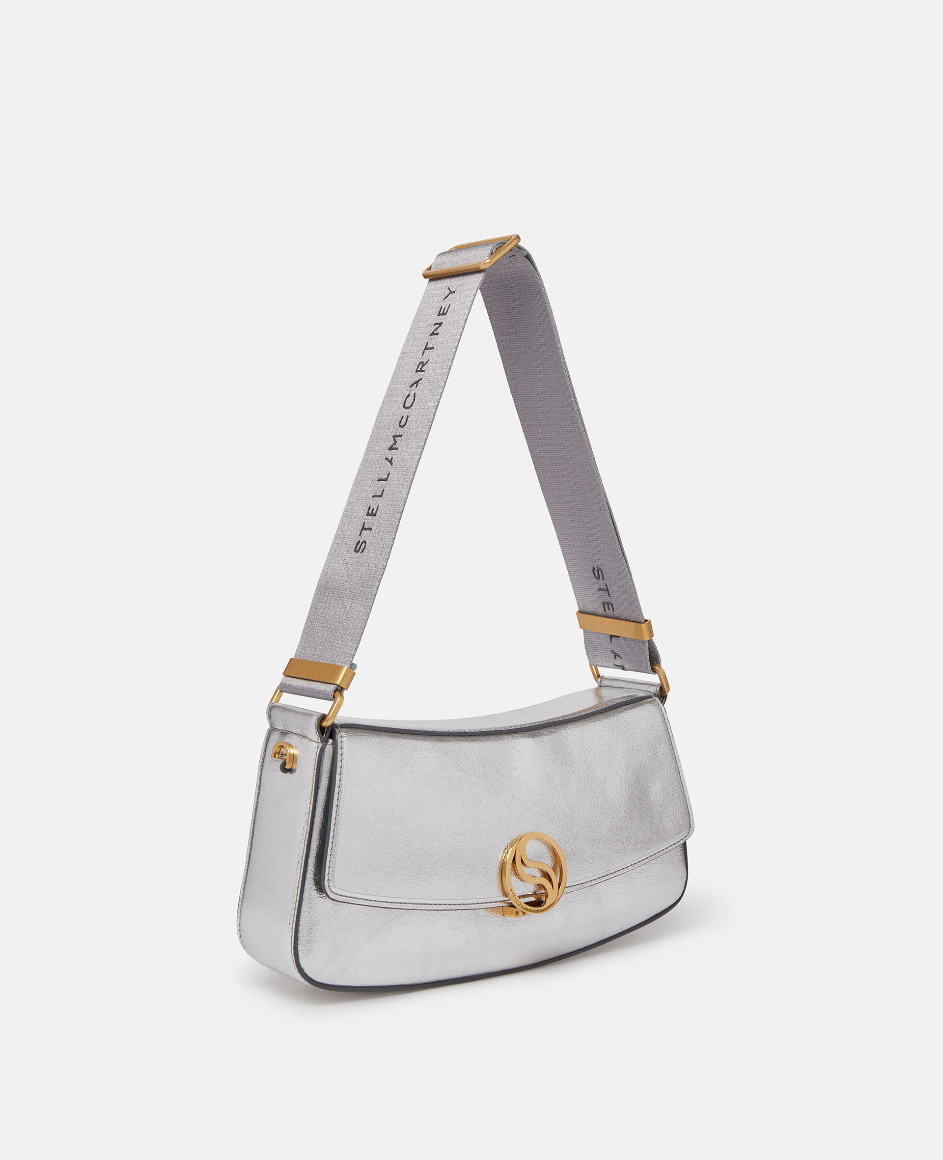 S-Wave Metallic Shoulder Bag-Grey-large image number 3