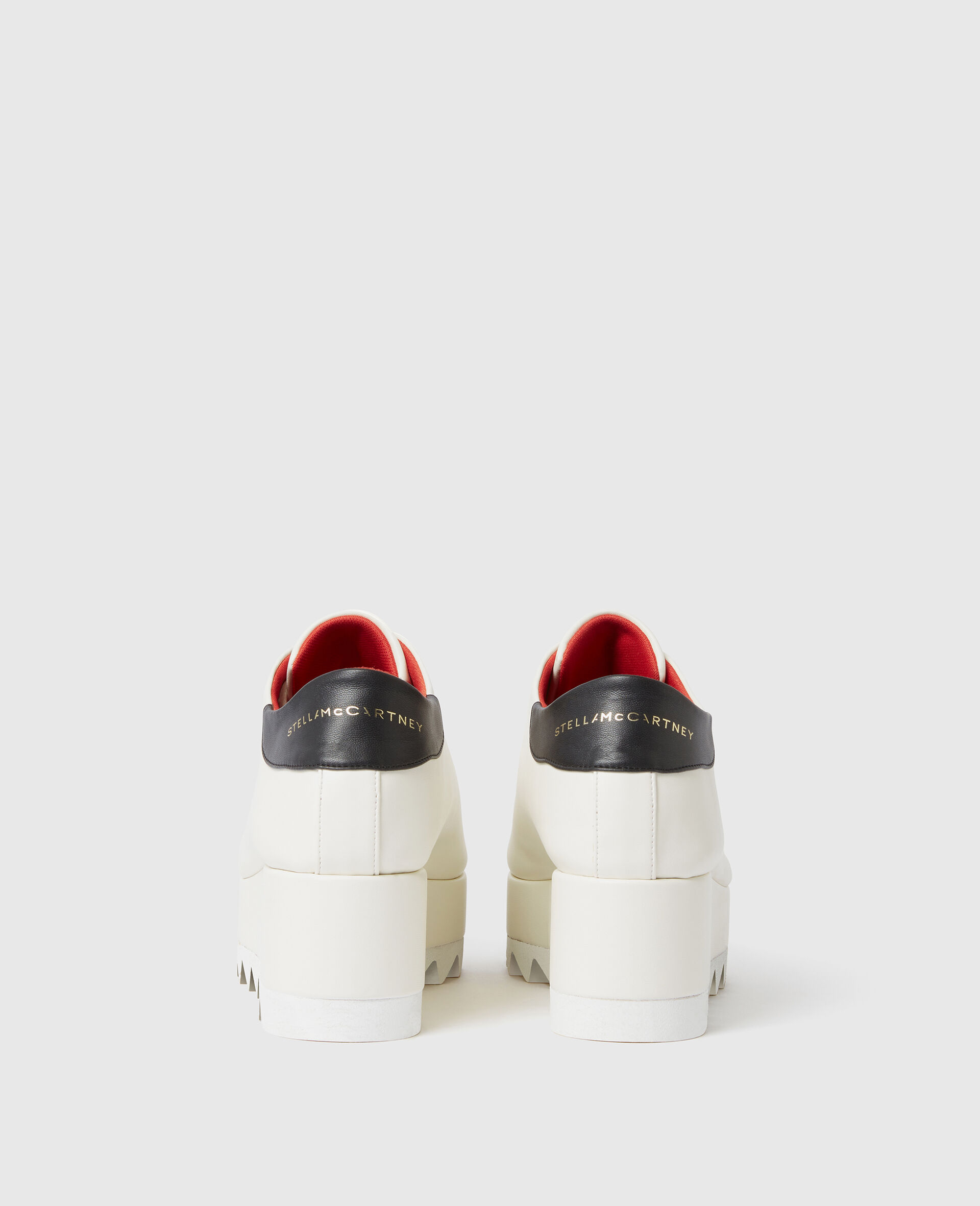 Sneak-Elyse Lace-Up Platforms-White-large image number 2