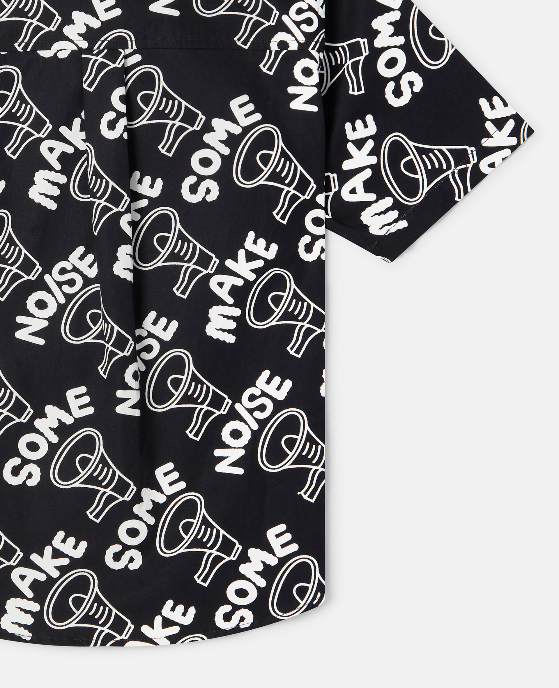 'Make Some Noise' Megaphone Print Shirt-Multicolour-large image number 3