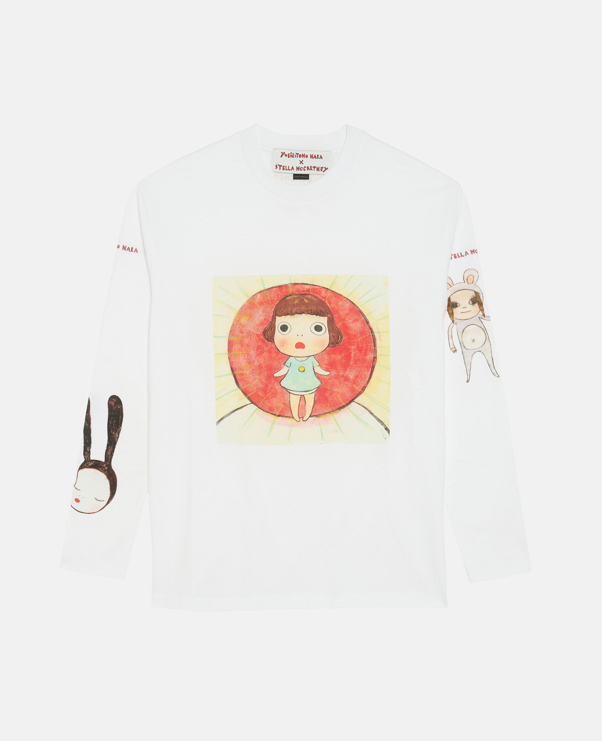 T-shirt con stampa Lonesome Puppy-Bianco-large image number 0