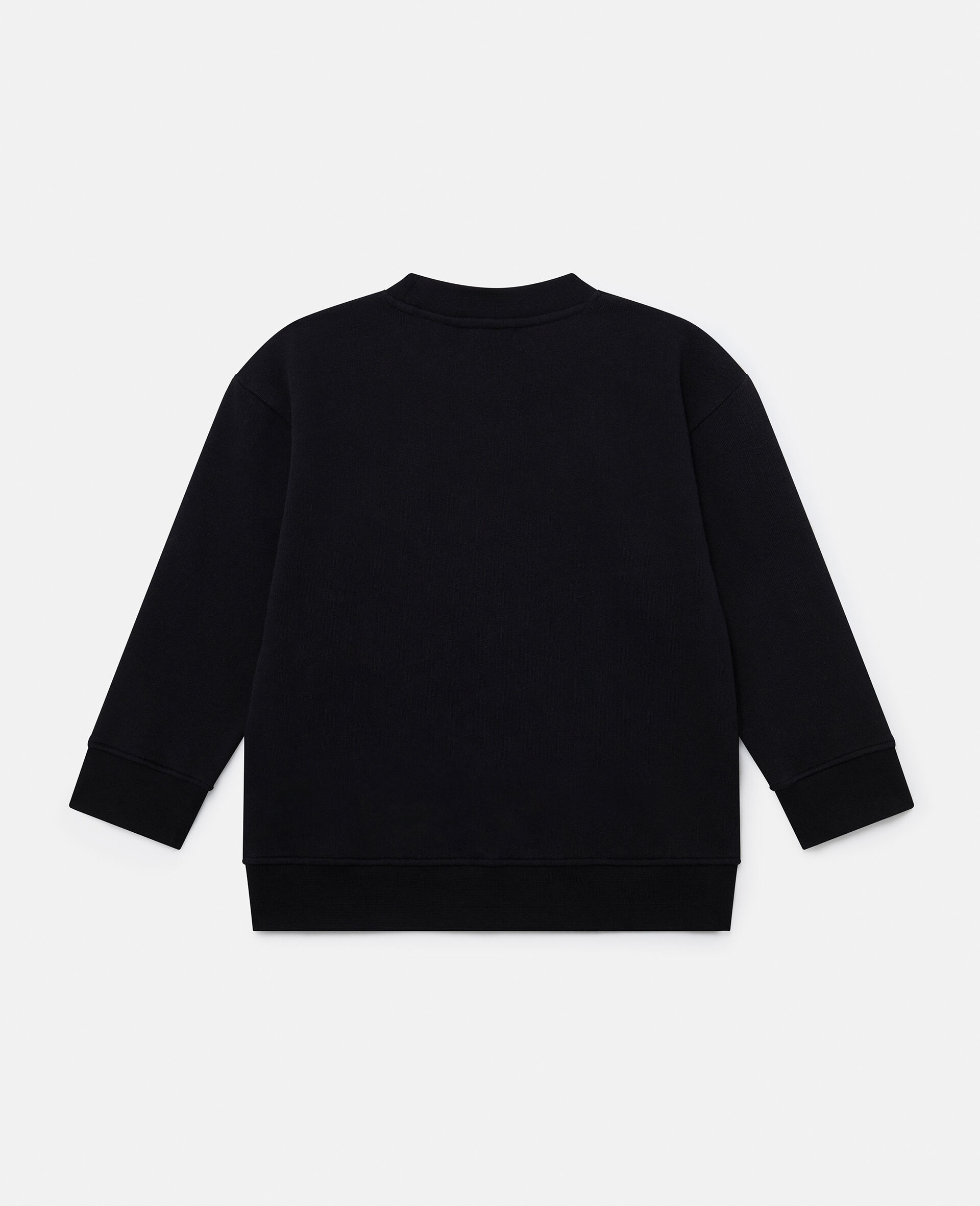 Logo Graphic Long-Sleeve Sweatshirt-Black-large image number 2