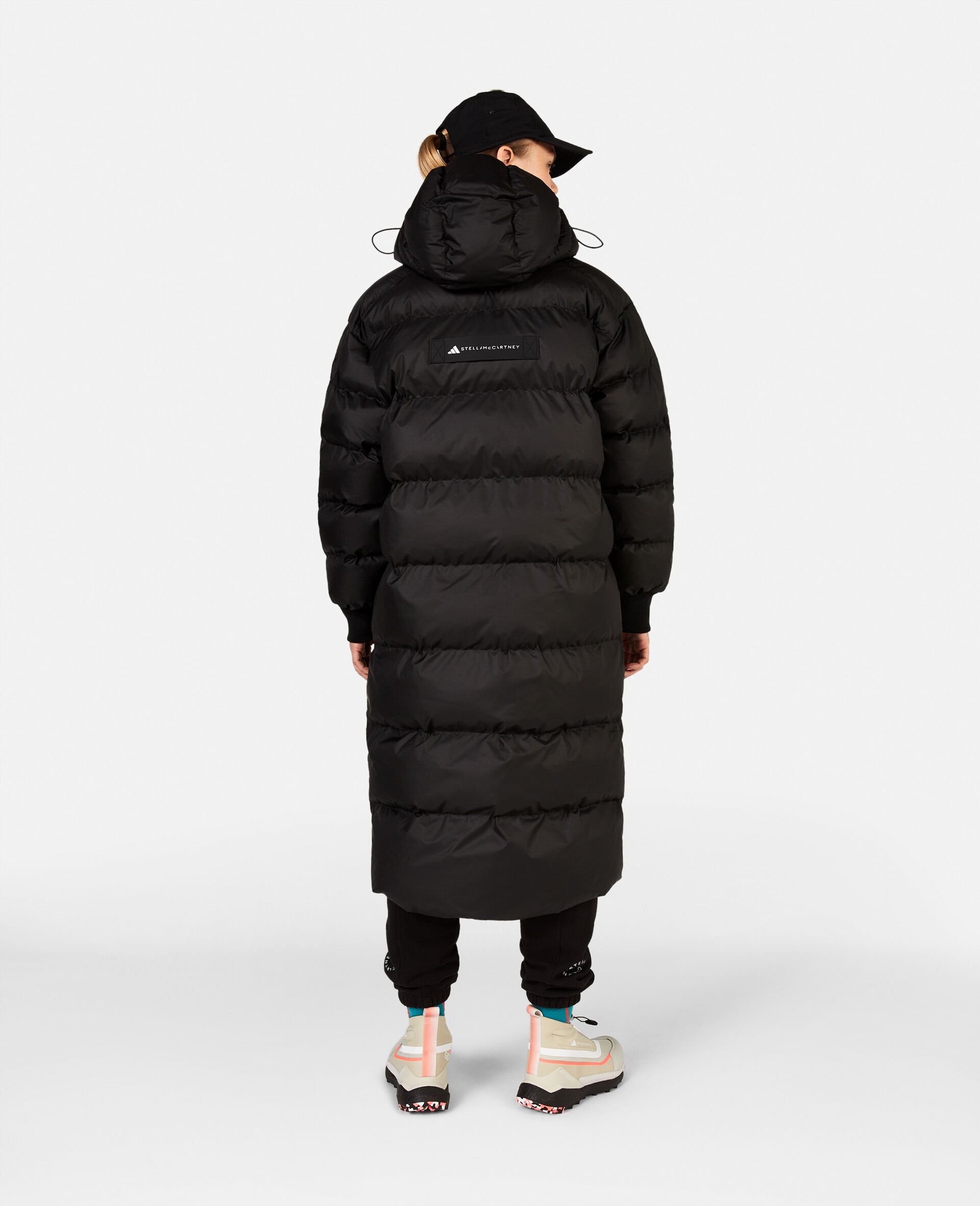 TrueNature Long Padded Coat-Black-large image number 2