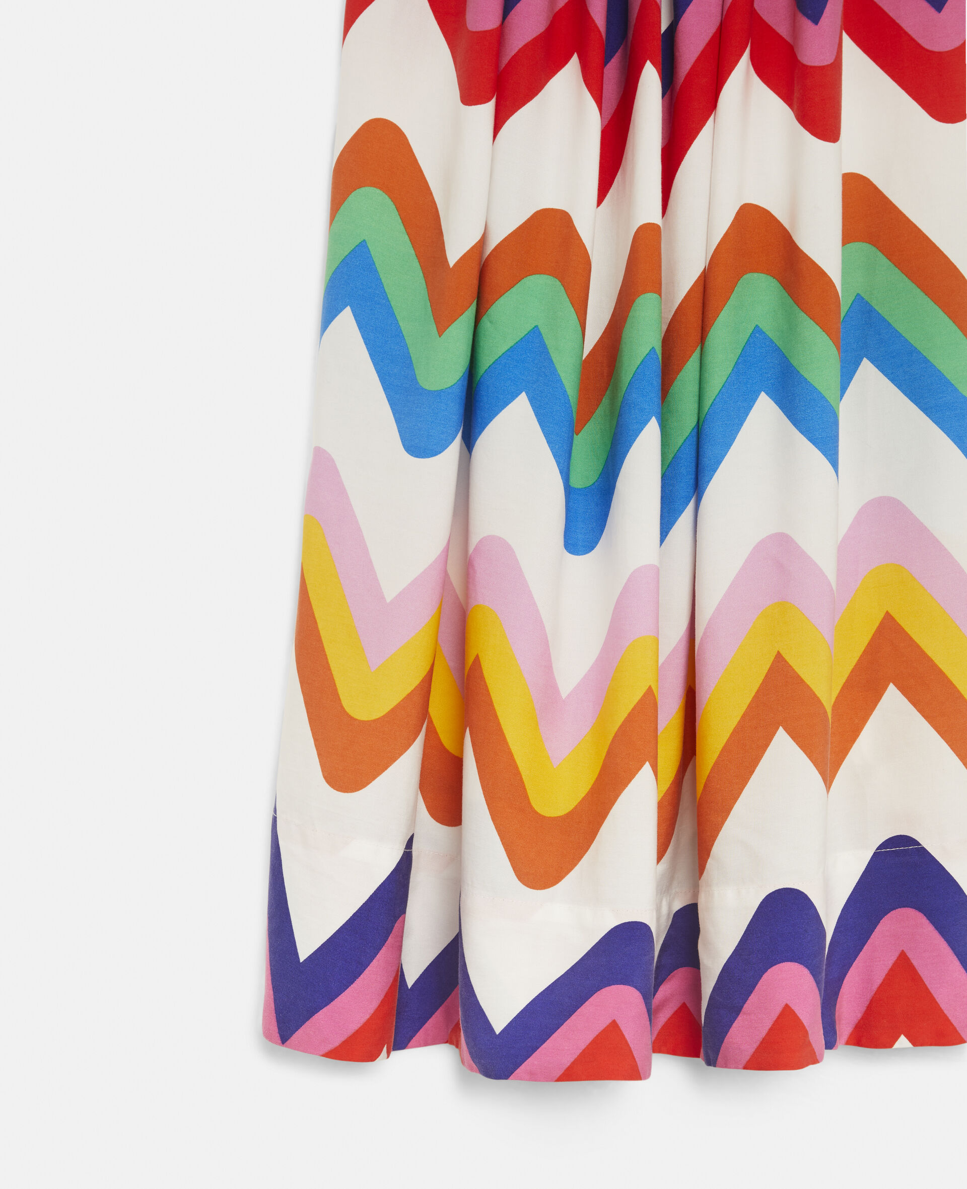 Zig Zag Print Tencel Twill Dress-Multicoloured-large image number 1