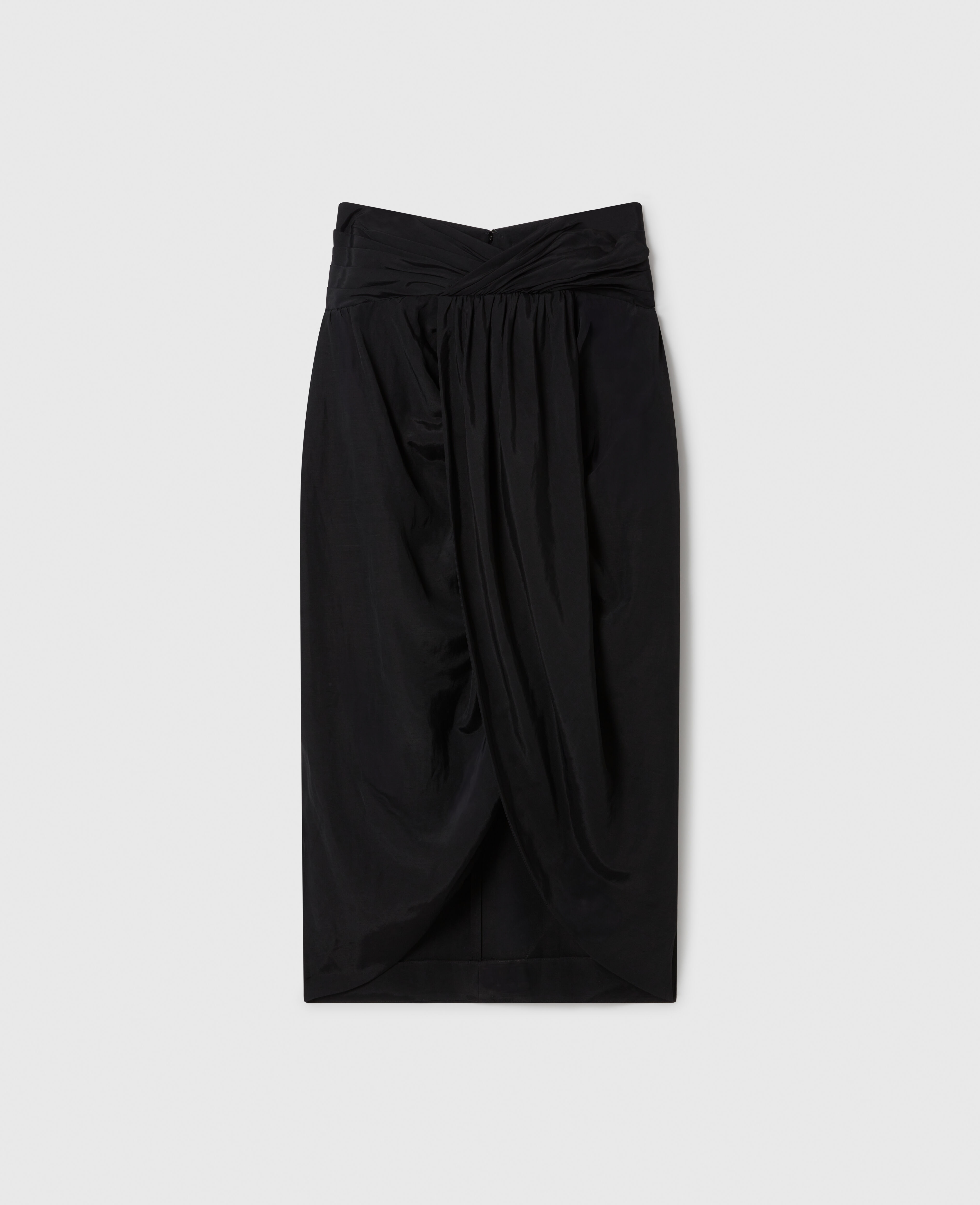 ワンピース STELLA MCCARTNEY Women Mid Skirts 6K08953S2532 1000 Black Stella McCartney Ladies Black Knotted Midi Skirt | ShopSimon