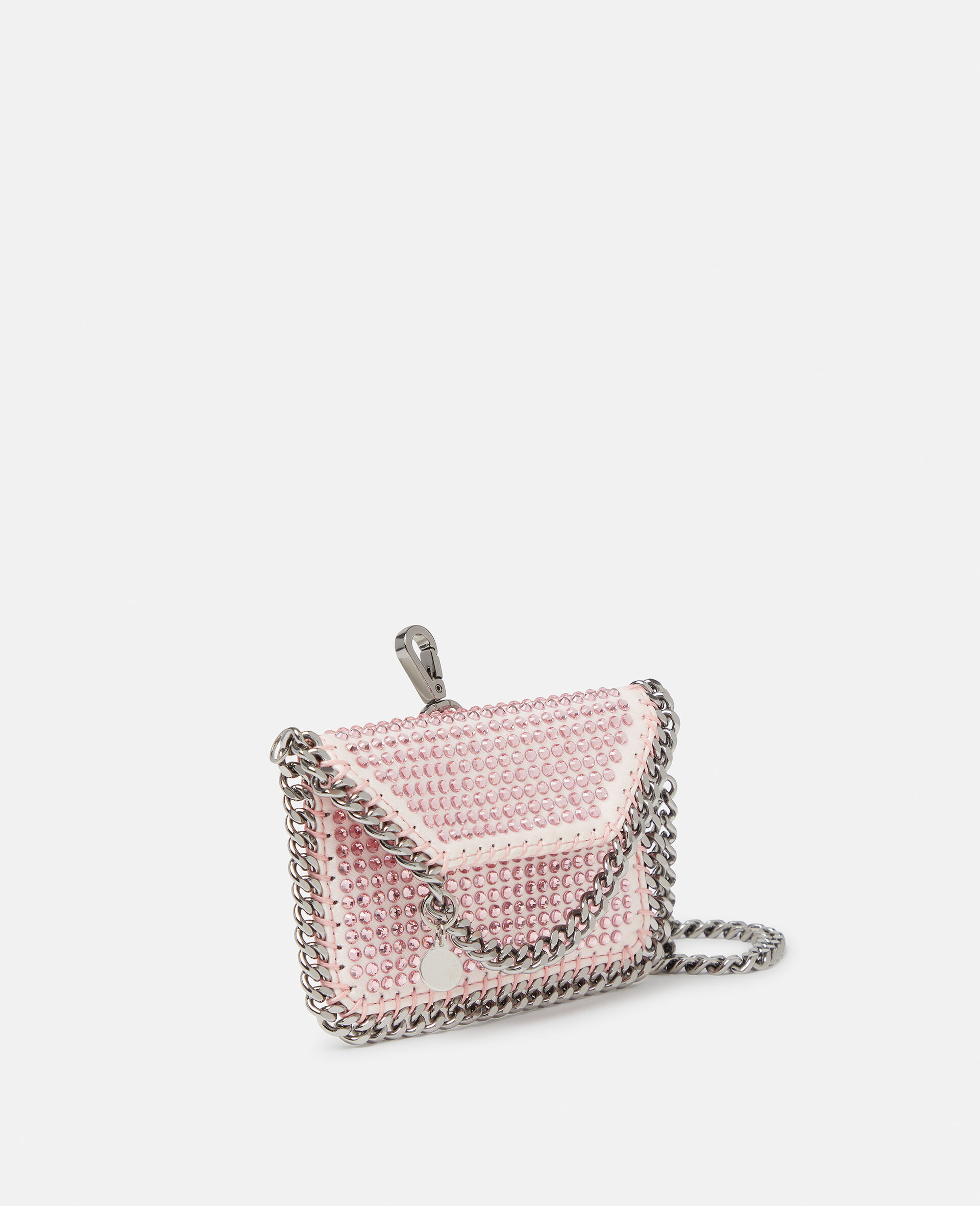 Falabella Crystal Cardholder on Chain-Black-large image number 3