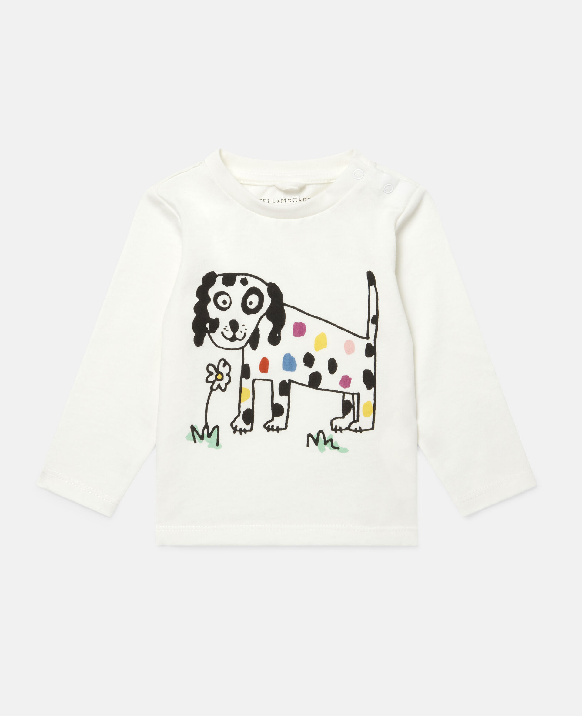 Flowers Doggie Top-White-large