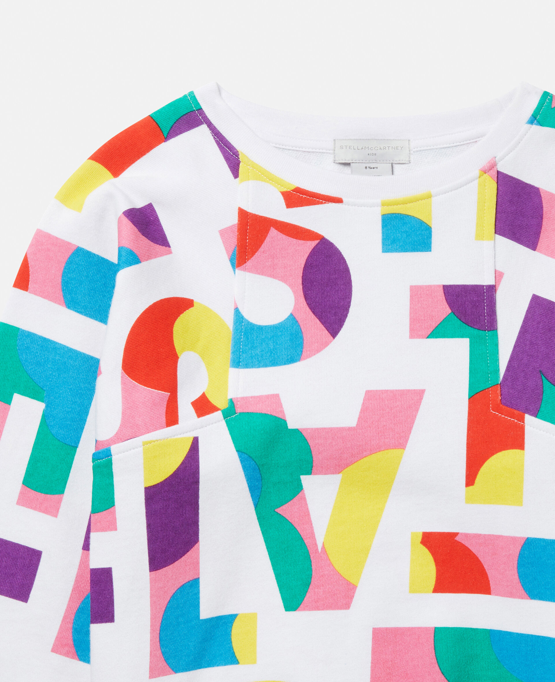 Stella Logo Pop Sweatshirt-White-large image number 1