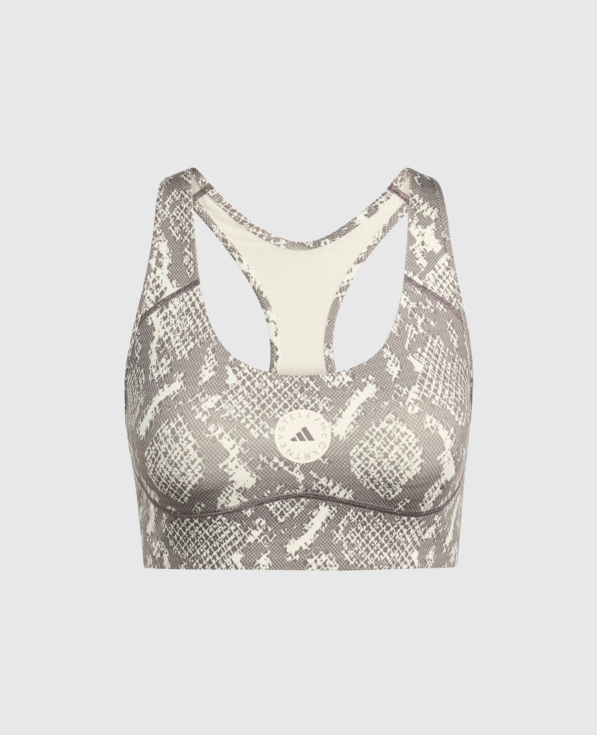 TruePurpose Power Impact Snake Print Training Bra-Beige-medium