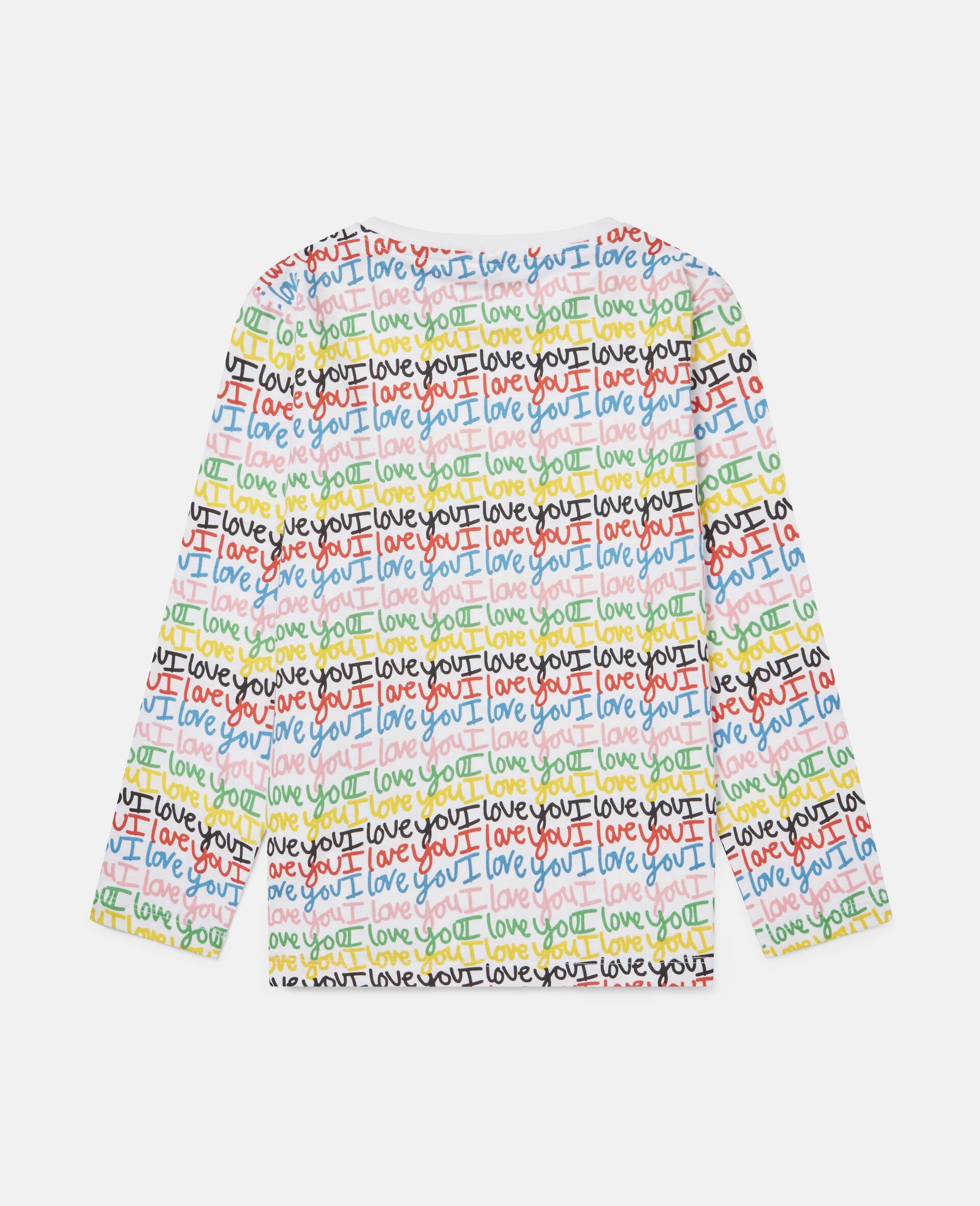 'Love You' Cotton Top-Multicolour-large image number 3