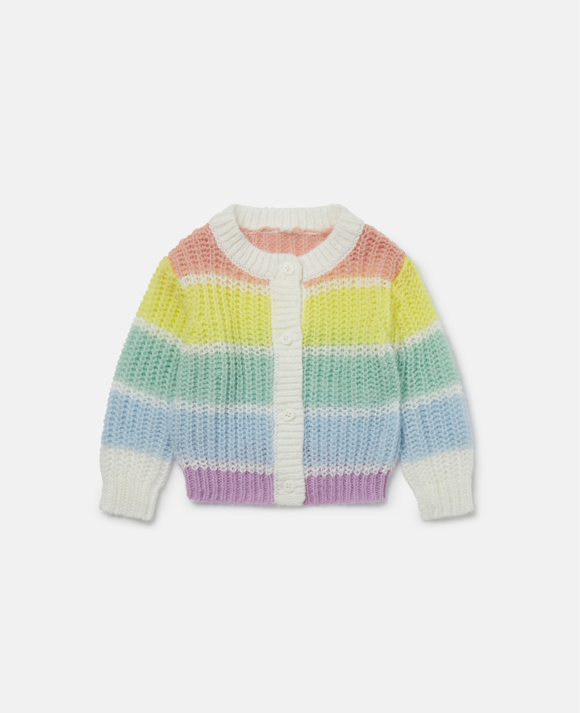 Women Multicolour Rainbow Stripe Cardigan Stella McCartney QA