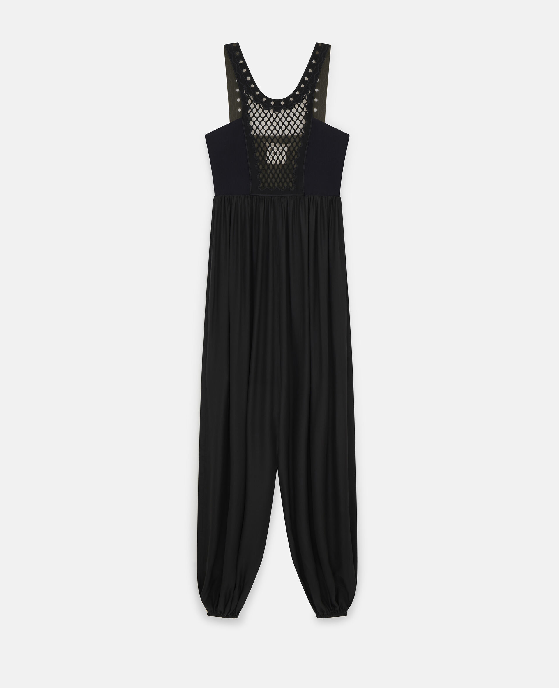 Silk Jumpsuit-Black-large image number 0