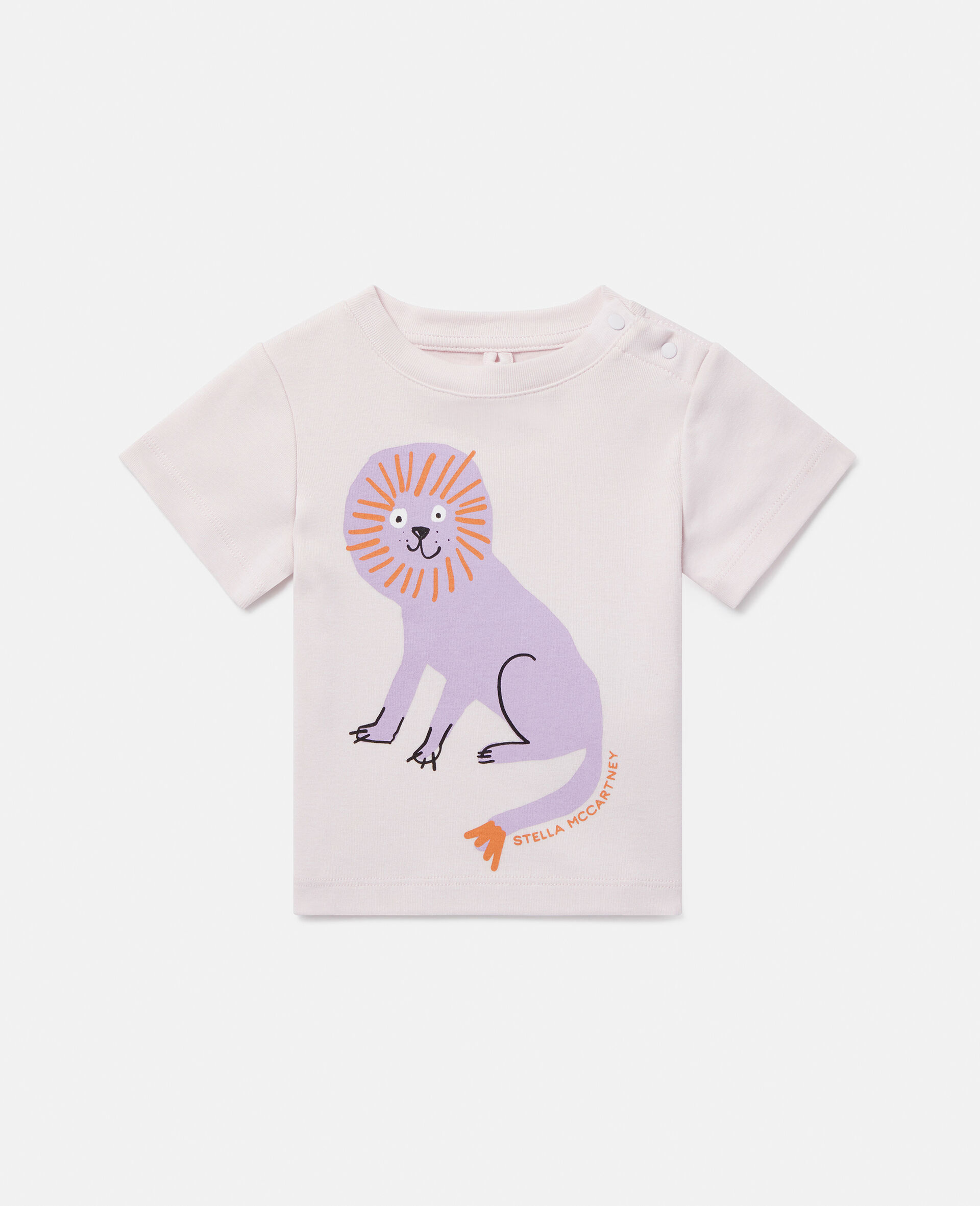 ライオンプリント Tシャツ-ピンク-large image number 0