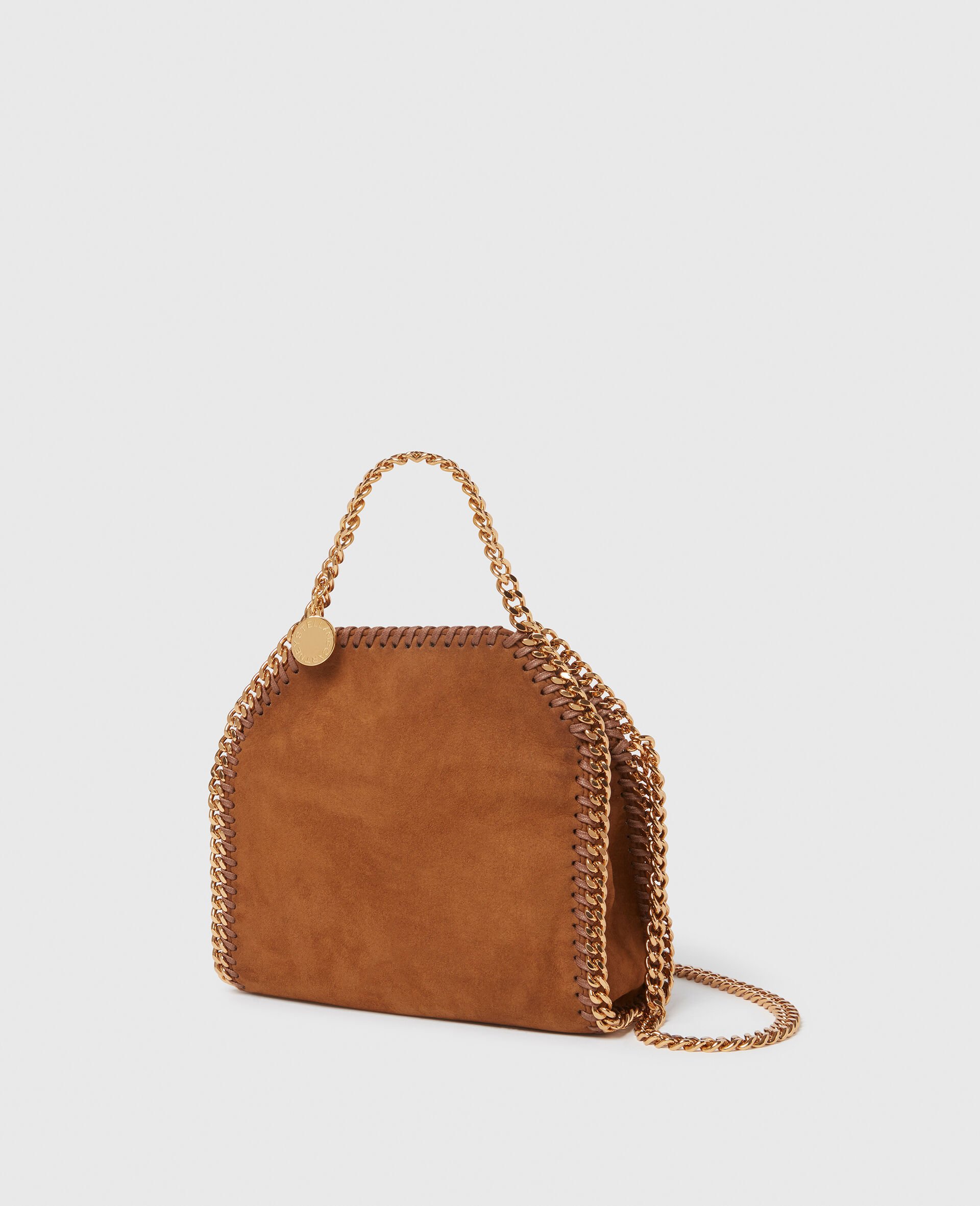 Falabella Wildleder Mini Tote Bag-Brown-medium Falabella Wildleder Mini Tote Bag-Brown-medium