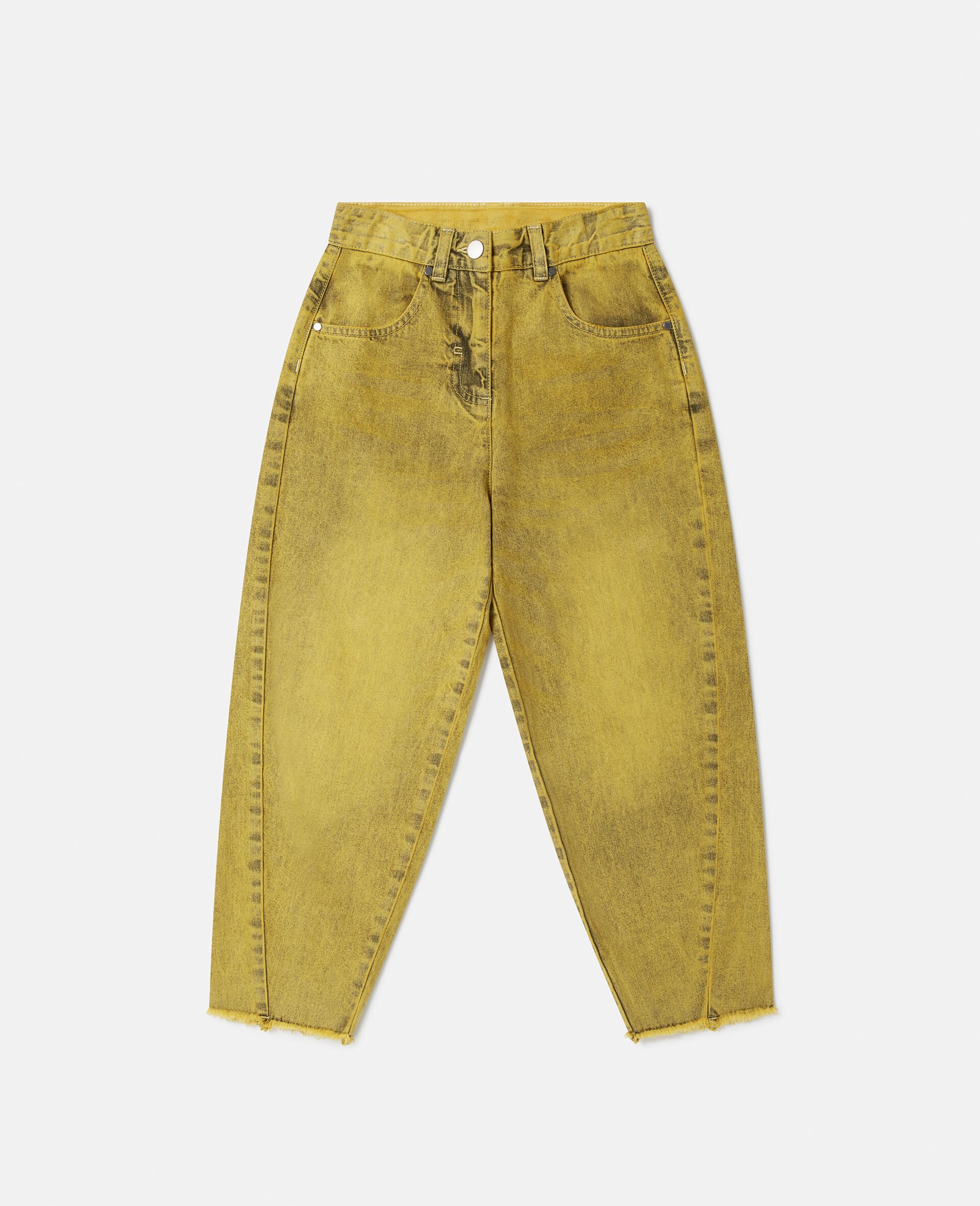 SpongeBob Graphic Denim Jeans-Yellow-medium