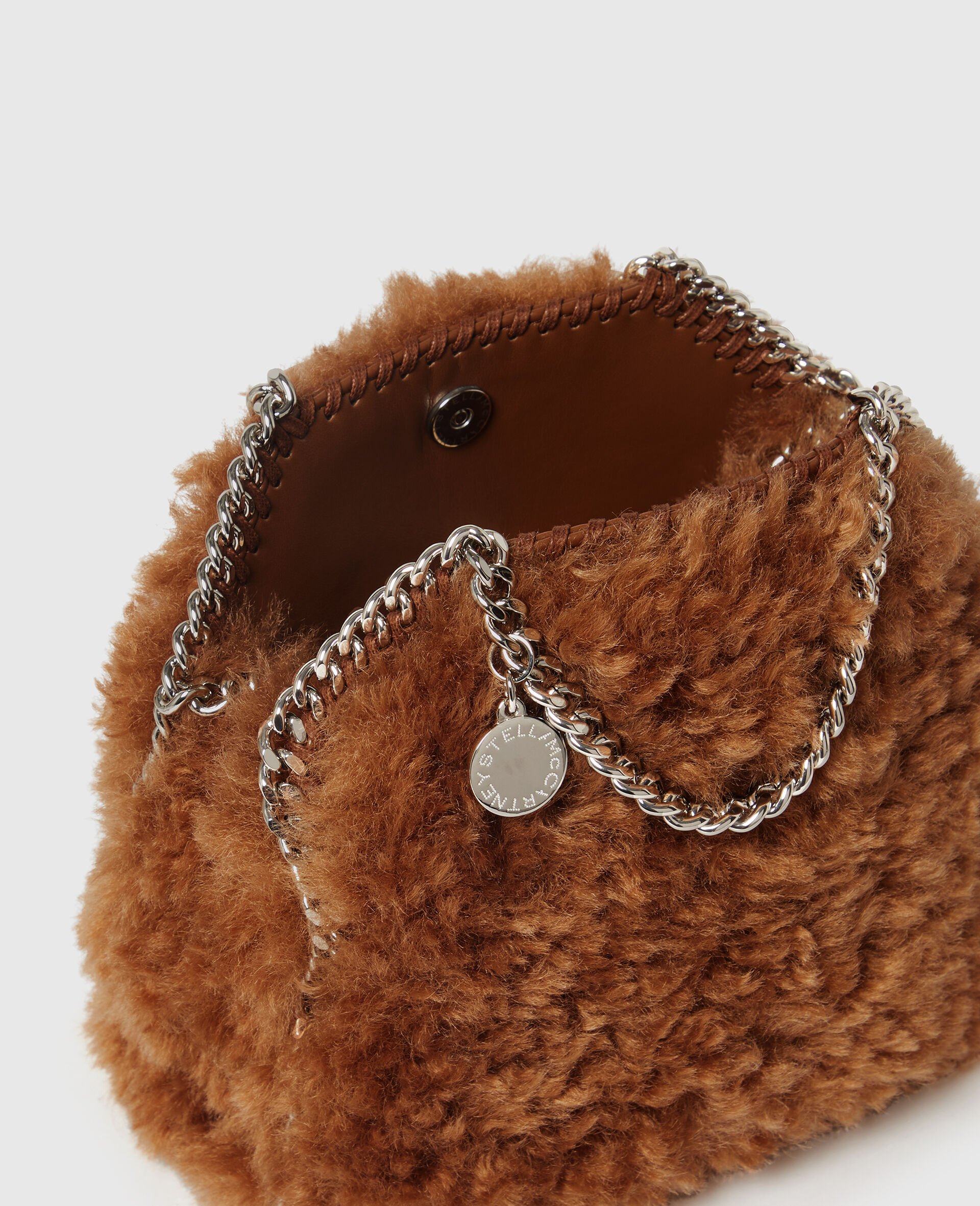 Falabella Plush小巧托特包-棕色-large Falabella Plush小巧托特包-棕色-large image number 4